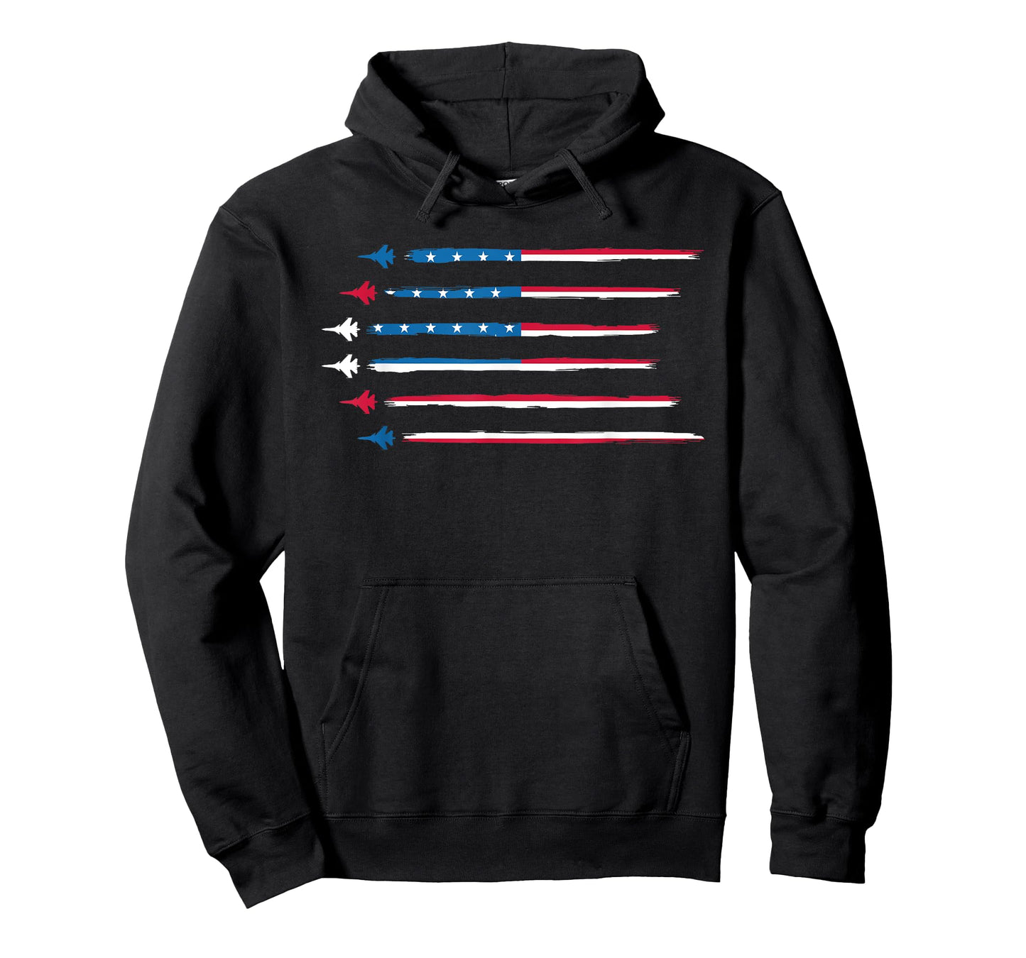 American Flag Military Jet Plane Aviation T-Shirt