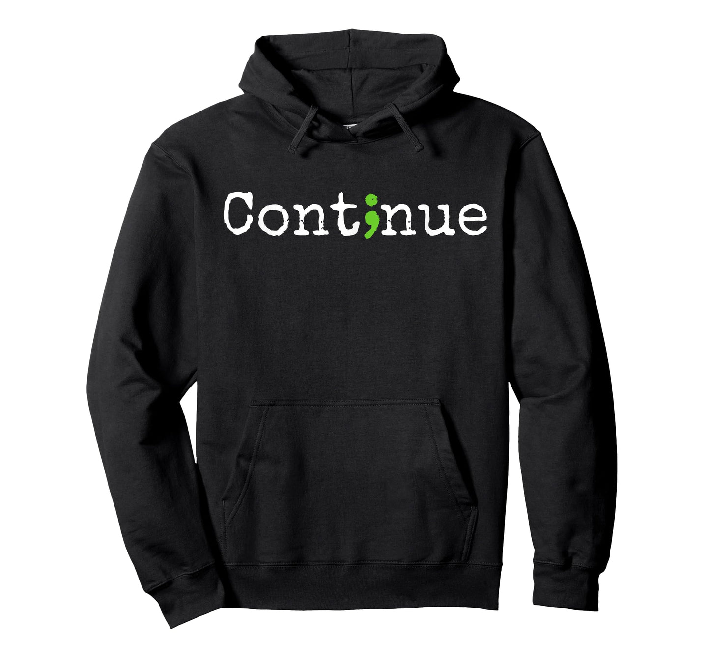 Continue Green Semicolon Mental Health Awareness Month T-Shirt