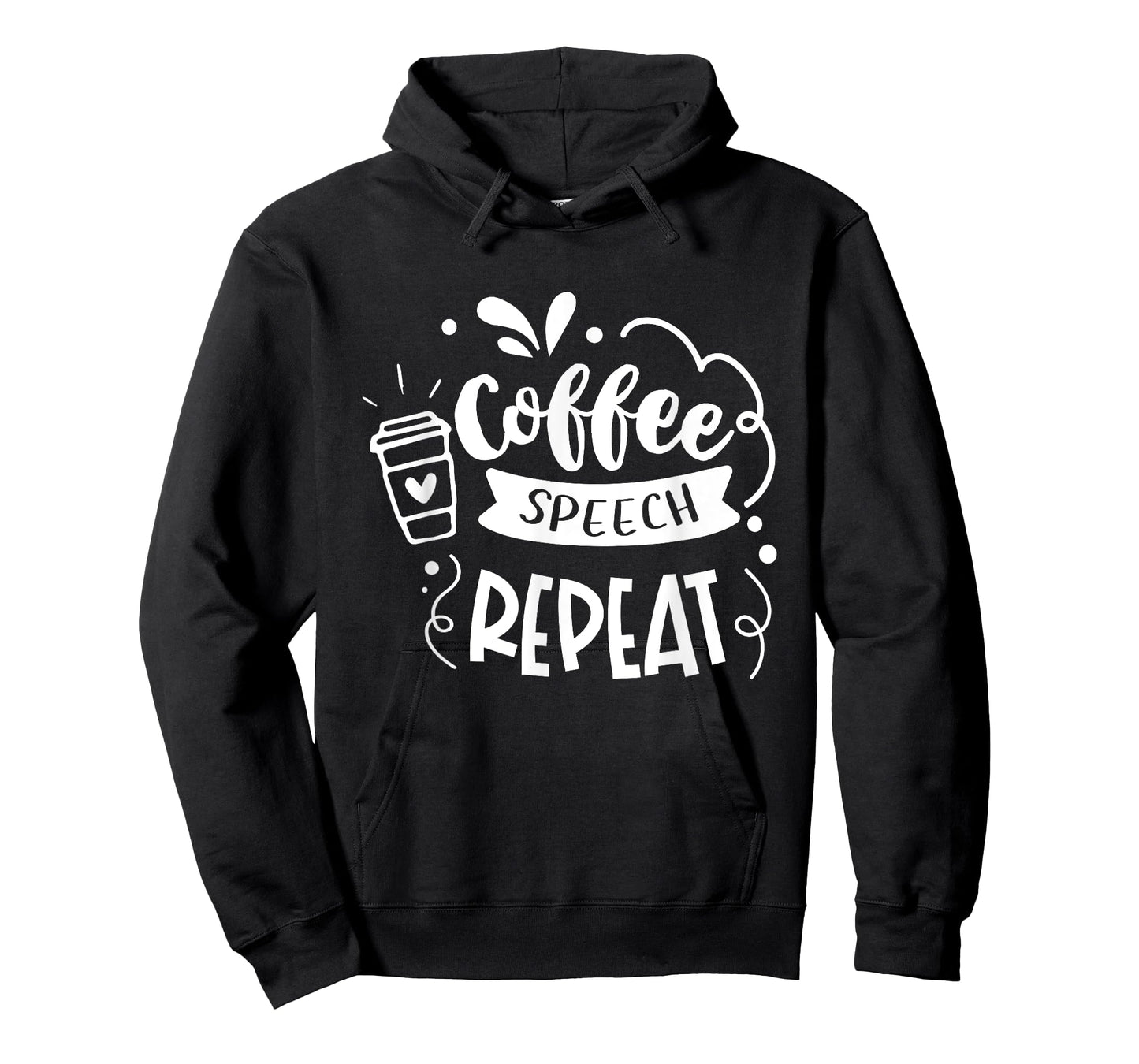 Coffee Speech Repeat Teacher Quotes Women T-Shirt