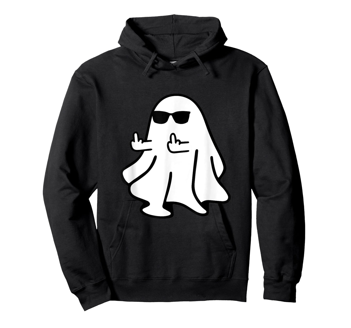 Cute Ghost Middle Finger Halloween Shirt Costume Funny T-Shirt