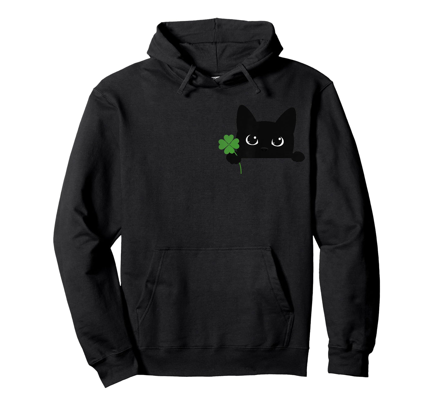 St Patrick's Day Cat Cute Kitten Black Cats Shamrock Clover Men Women Kids T-Shirt