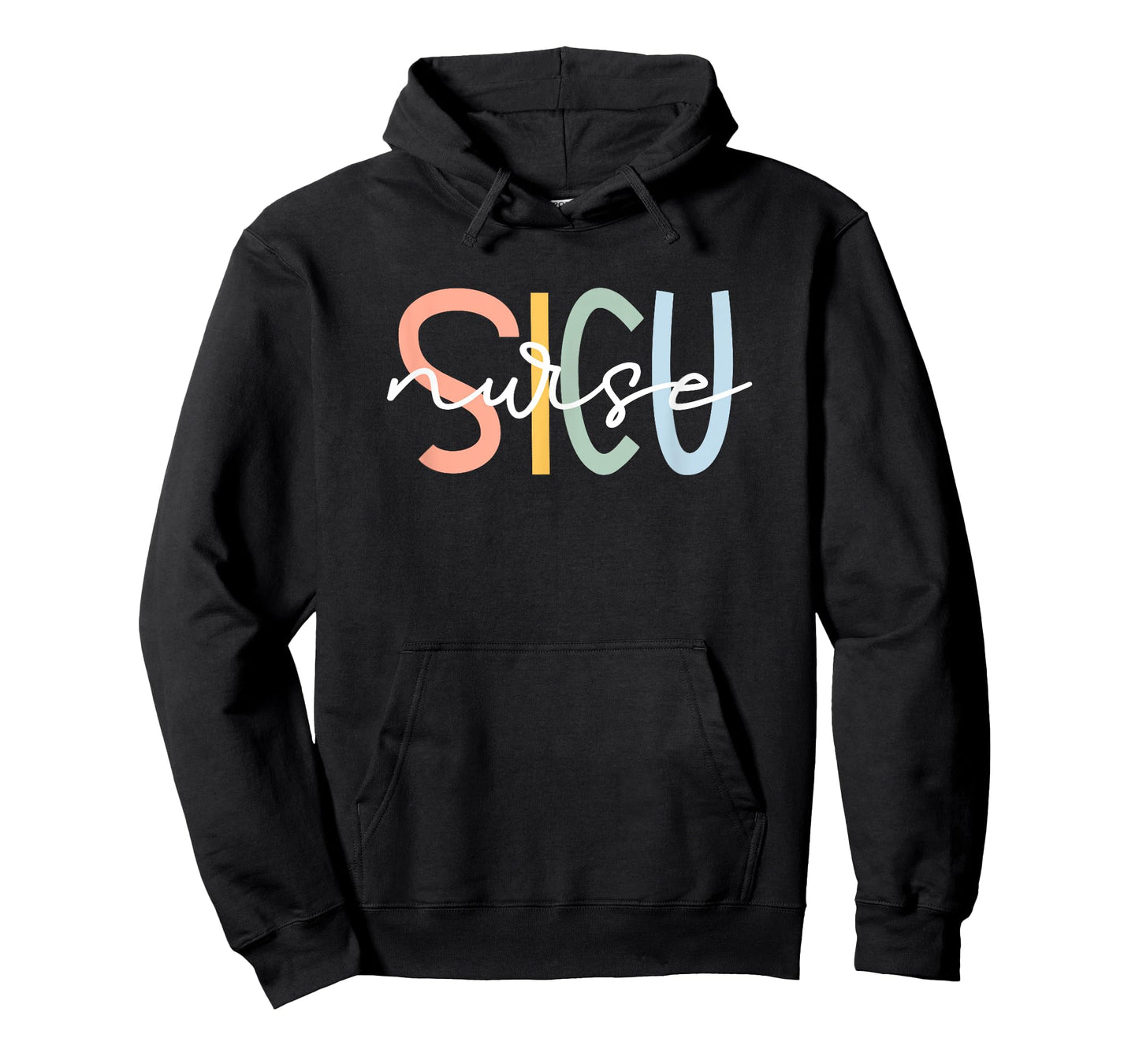 Cute Surgical ICU Nurse SICU Team Co. Women's Black SICU Nurse Surgery ICU Surgical Intensive Care Unit T-Shirt