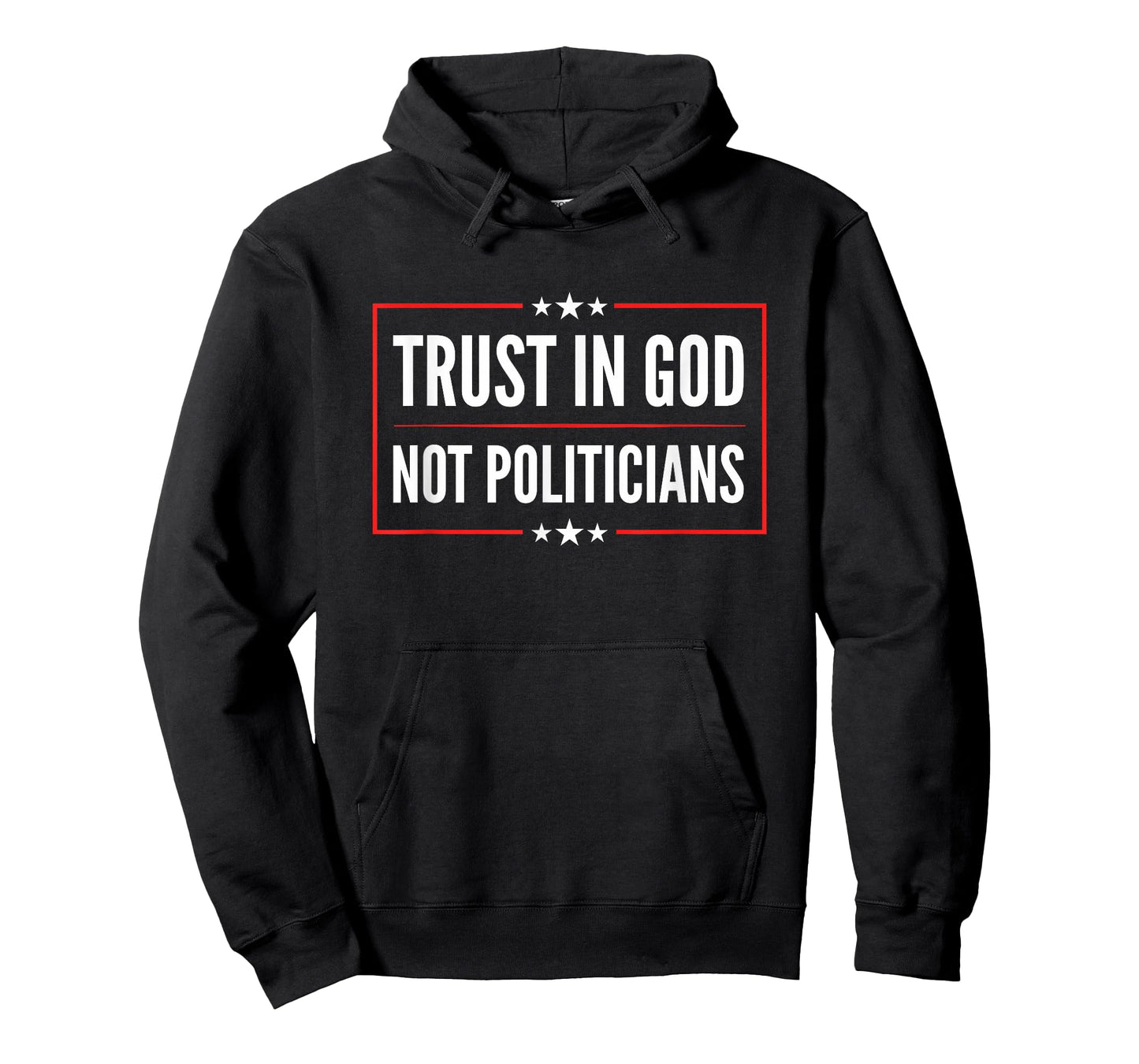 Trust In God Not Politicians Vintage American Flag T-Shirt