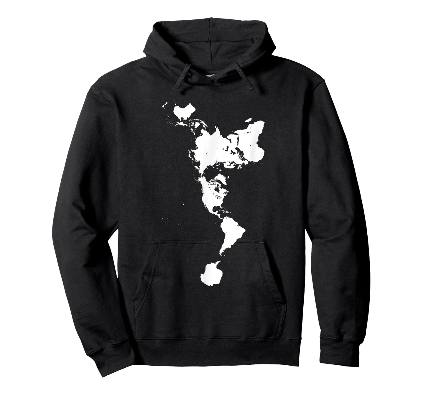 White Dymaxion World Map T-Shirt Alternative Projection T-Shirt