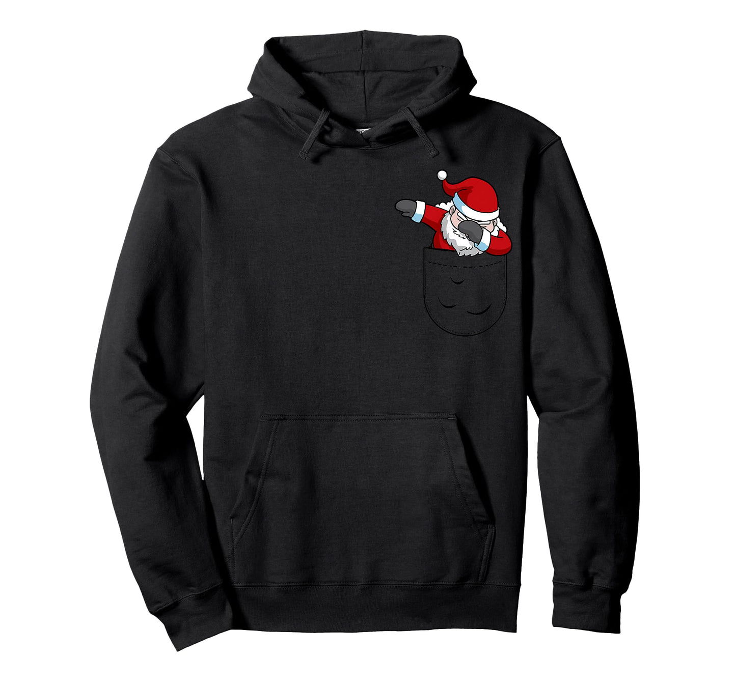 Christmas Santa Claus Dabbing Faux Pocket Holiday Design T-Shirt