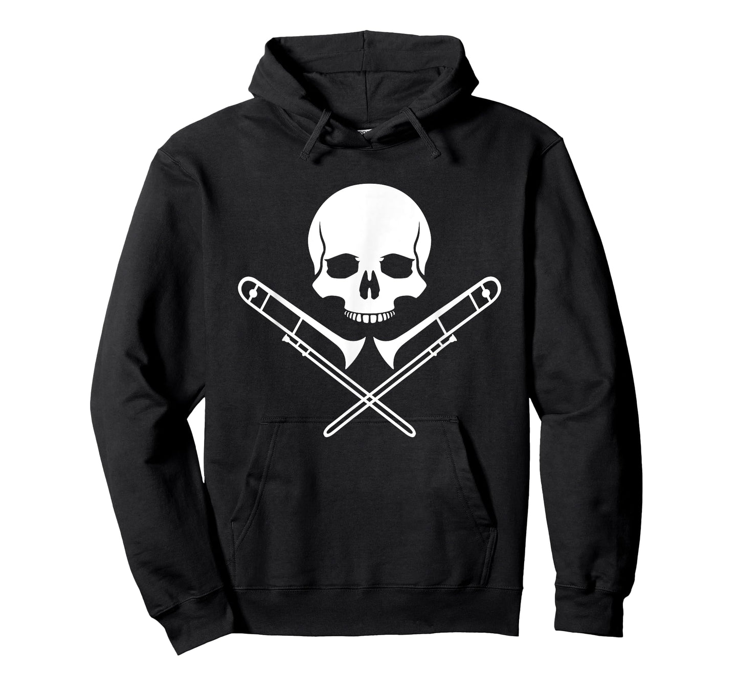 Skull & Crossbones Funny Trombone T-Shirt For Trombonist T-Shirt
