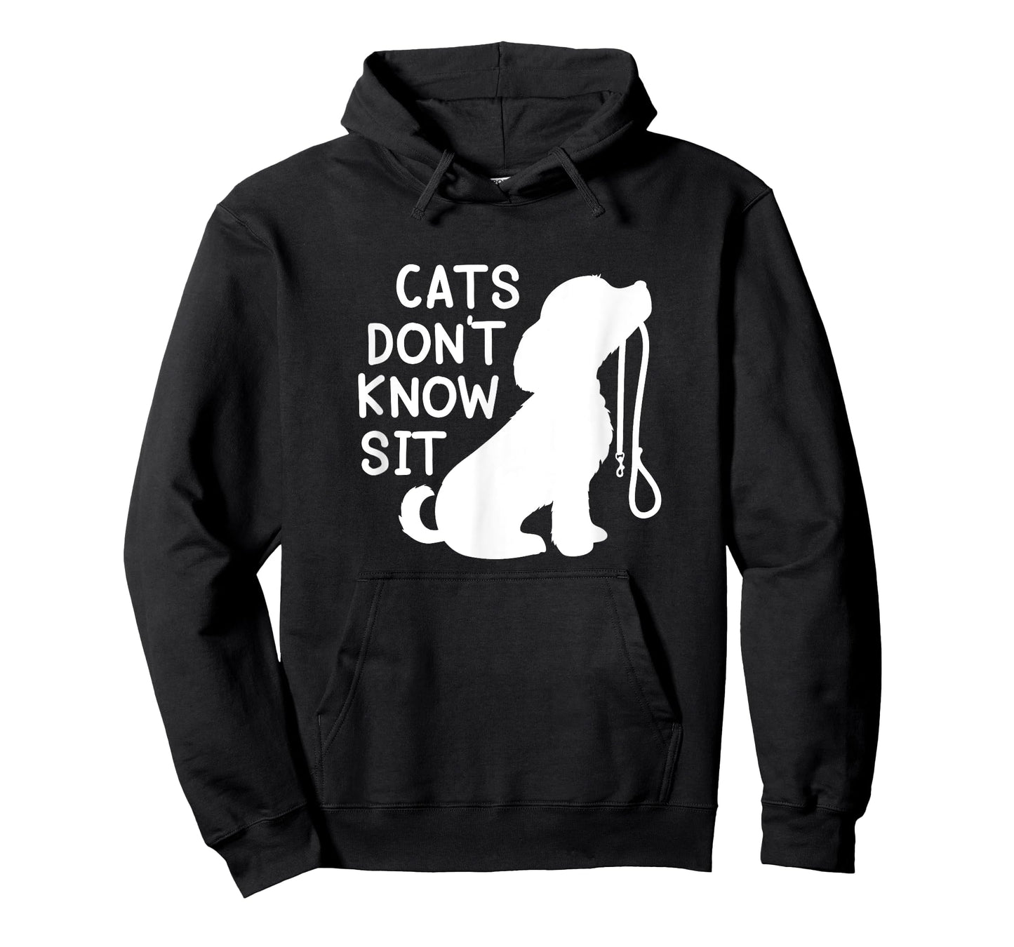 Cats Don't Know sit funny dog obedience training T-Shirt for Men Women