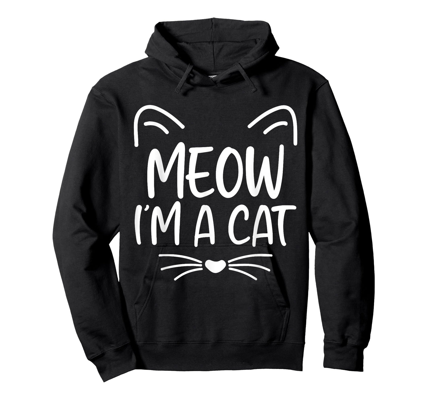 Meow I'm A Cat Funny Cat Lover Halloween Costume Men Women Kids T-Shirt