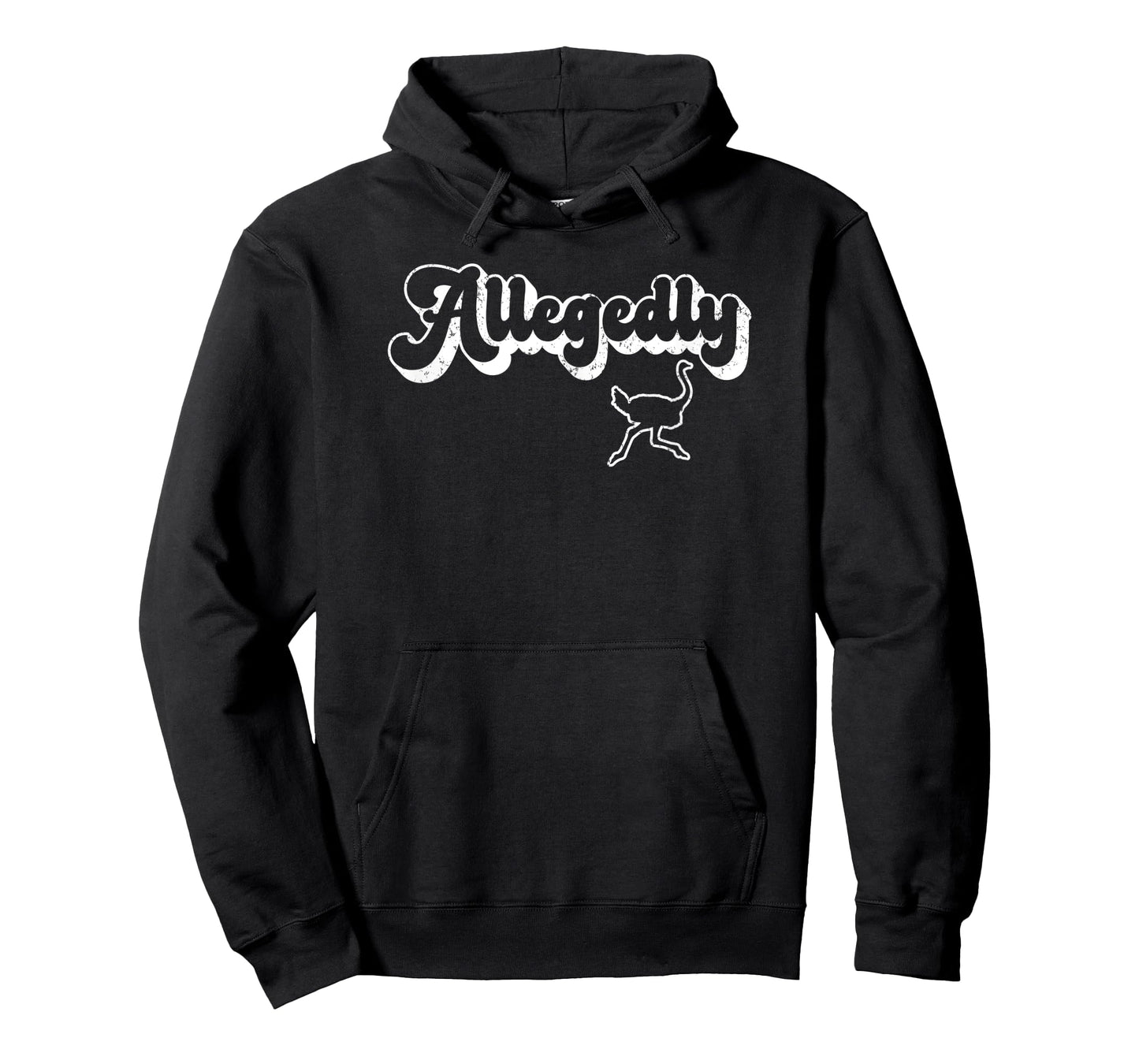 Allegedly Ostrich Retro Flightless Bird Lover Funny Gift T-Shirt