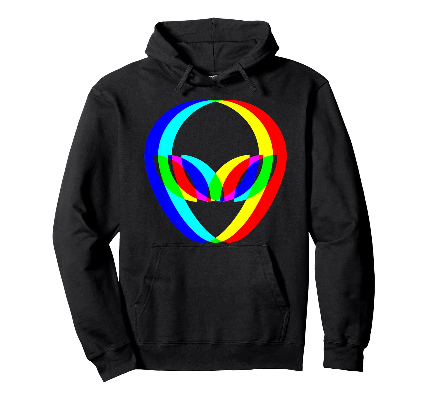 Alien Head Trippy Techno Rave EDM Music Festival Vaporwave T-Shirt