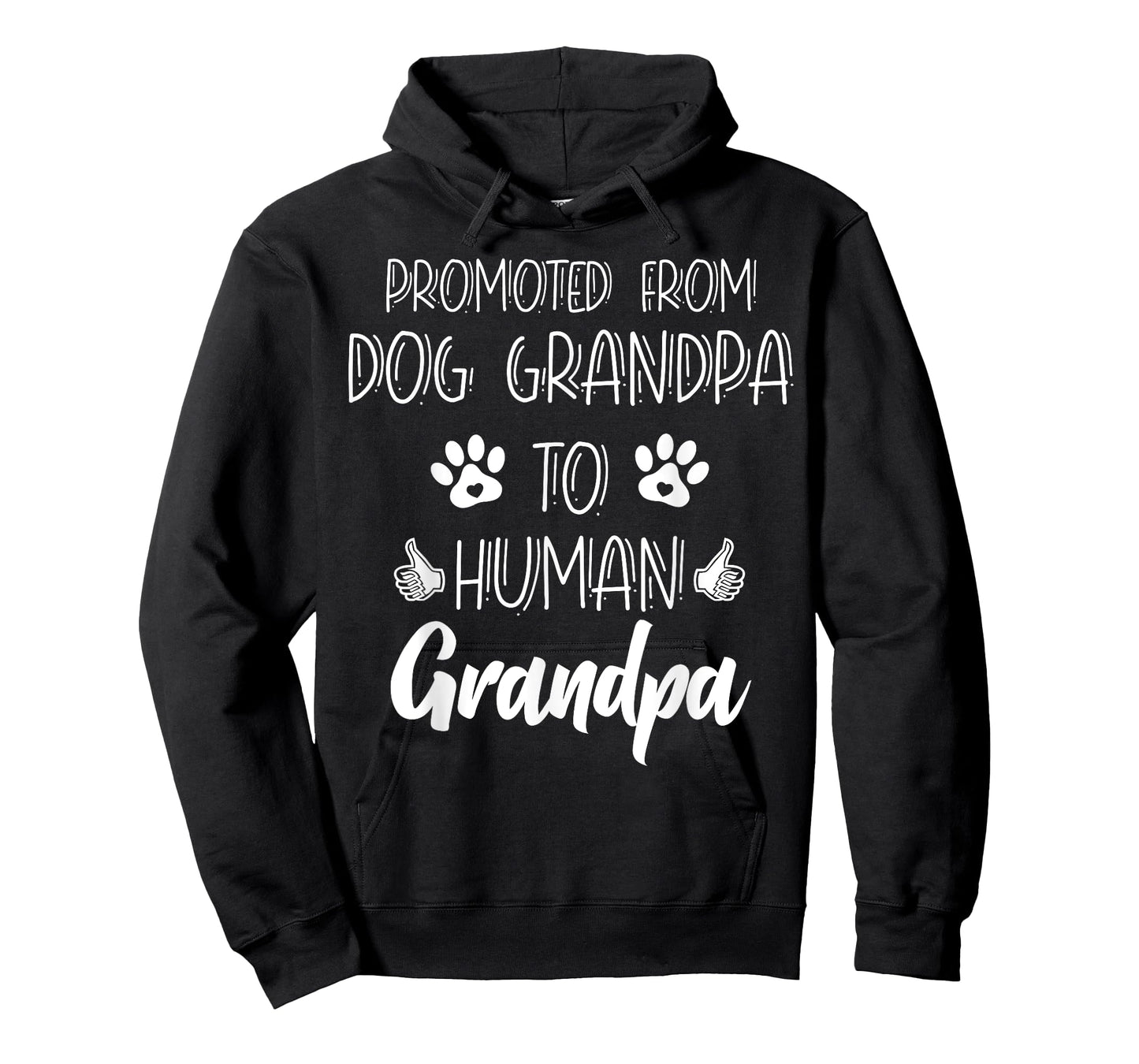 Promoted From Dog Grandpa To Human Grandpa New Grandparent T-Shirt