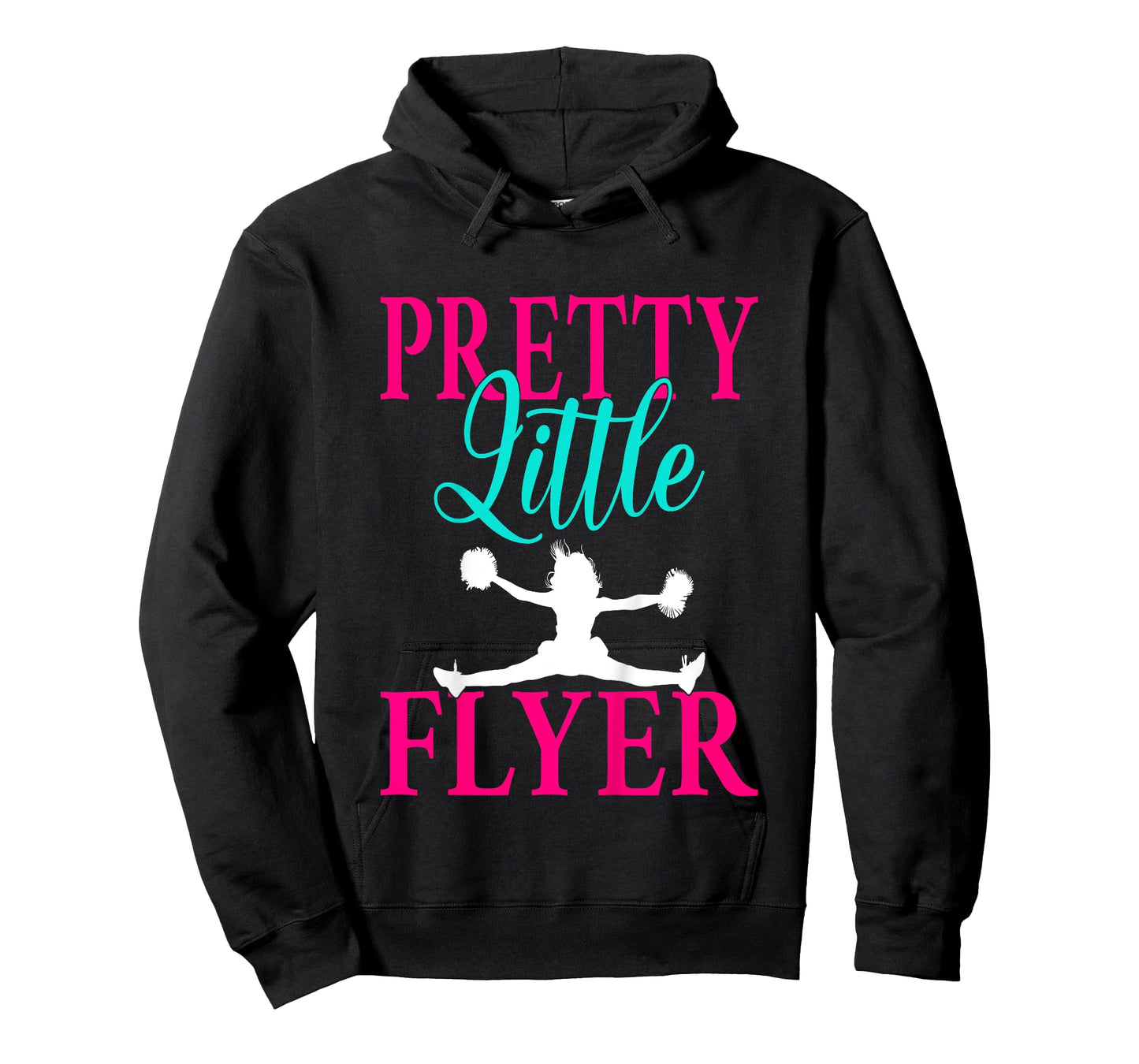 Kids Pretty Little Flyer Funny Cheerleading Cheerleader Girls T-Shirt