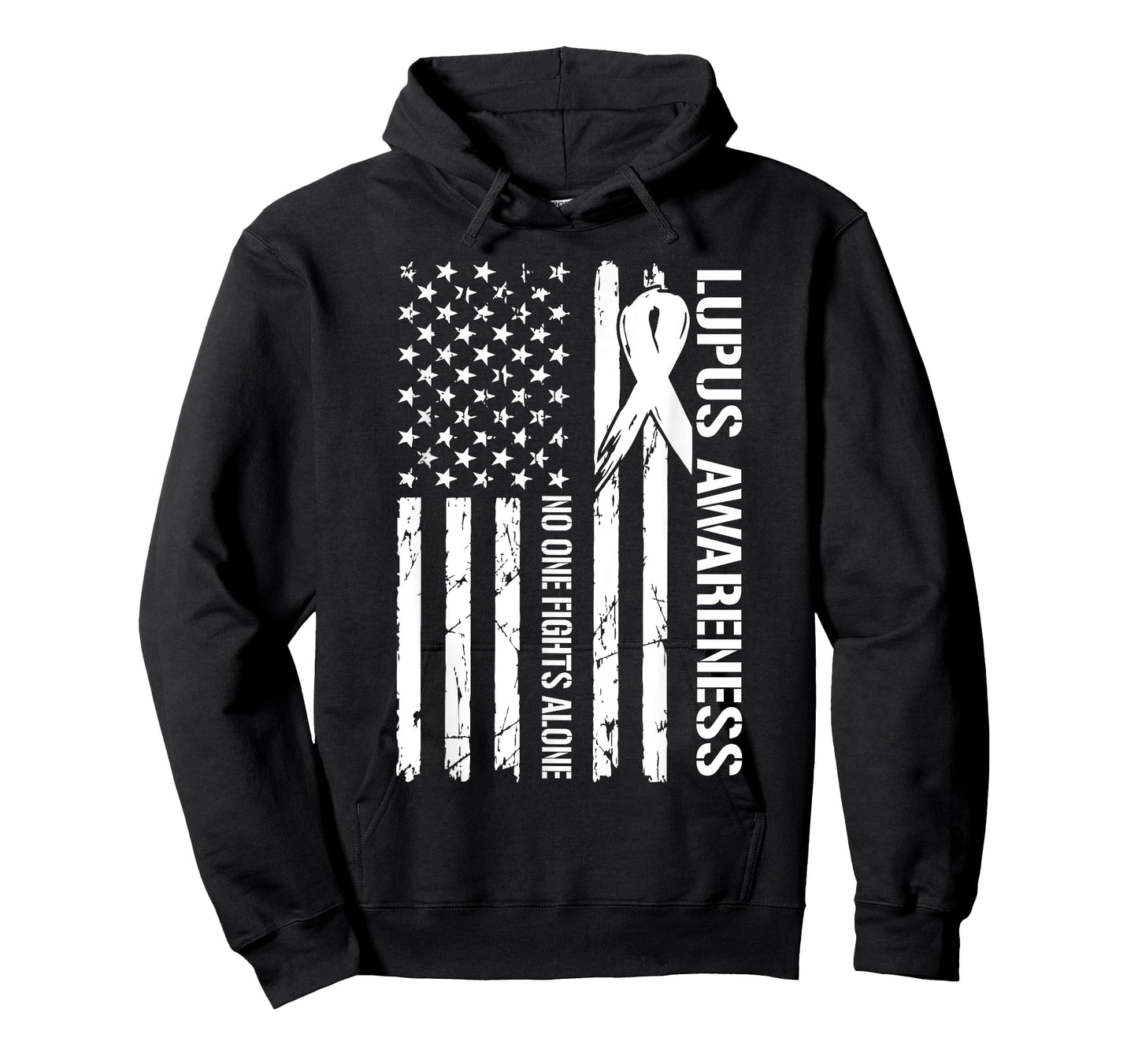 American Flag Lupus Systemic Lupus Erythematosus Awareness T-Shirt