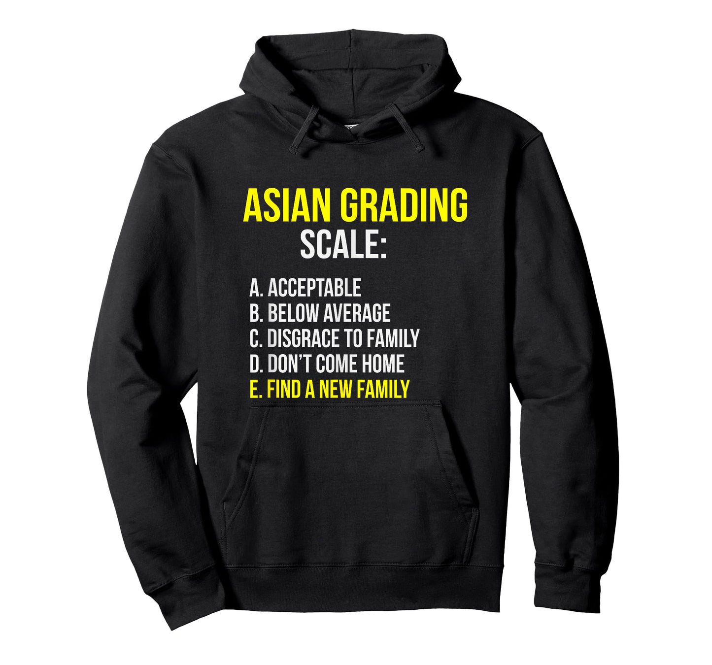 Asian Grades Career Student Funny Tiger Parenting T-Shirt