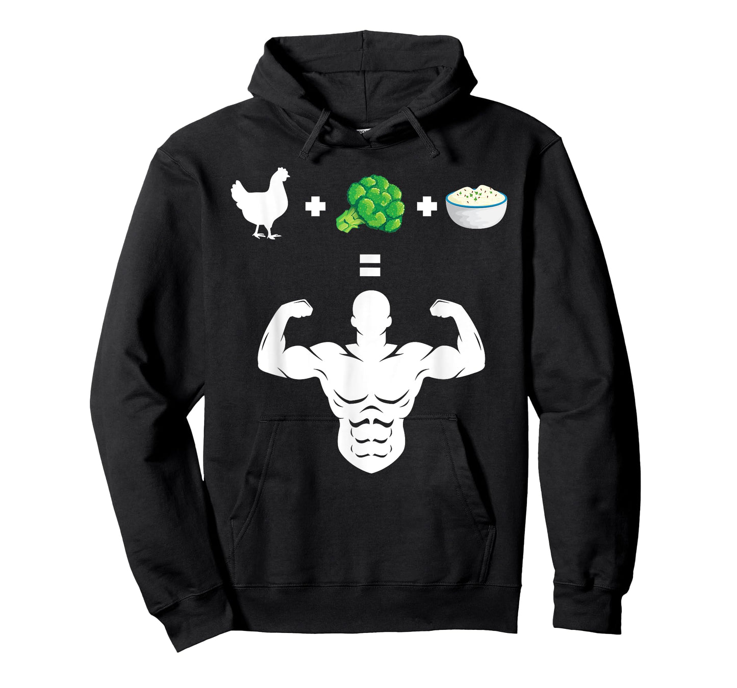 Chicken Broccoli Rice Bodybuilder Fun Broccoli Lover Workout T-Shirt