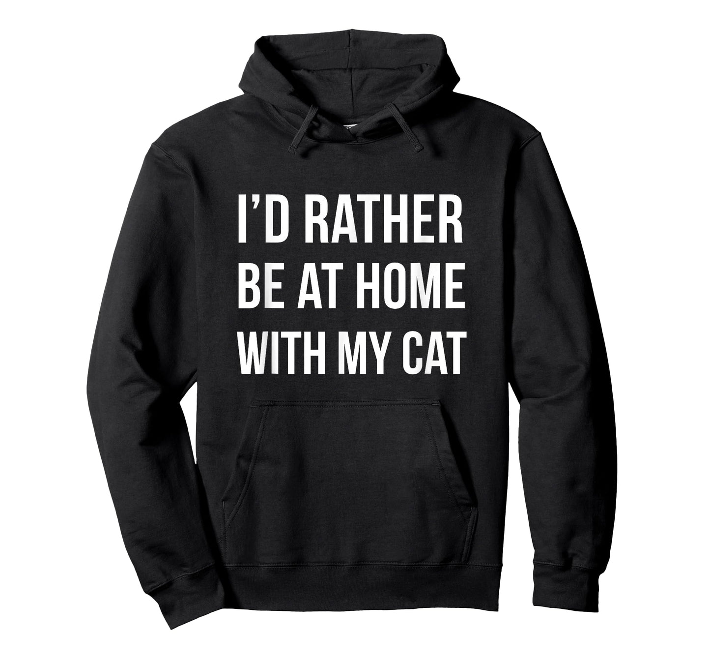 I'd Rather Be at Home with My Cat - Fun Shirt Cats Kitty Pet T-Shirt