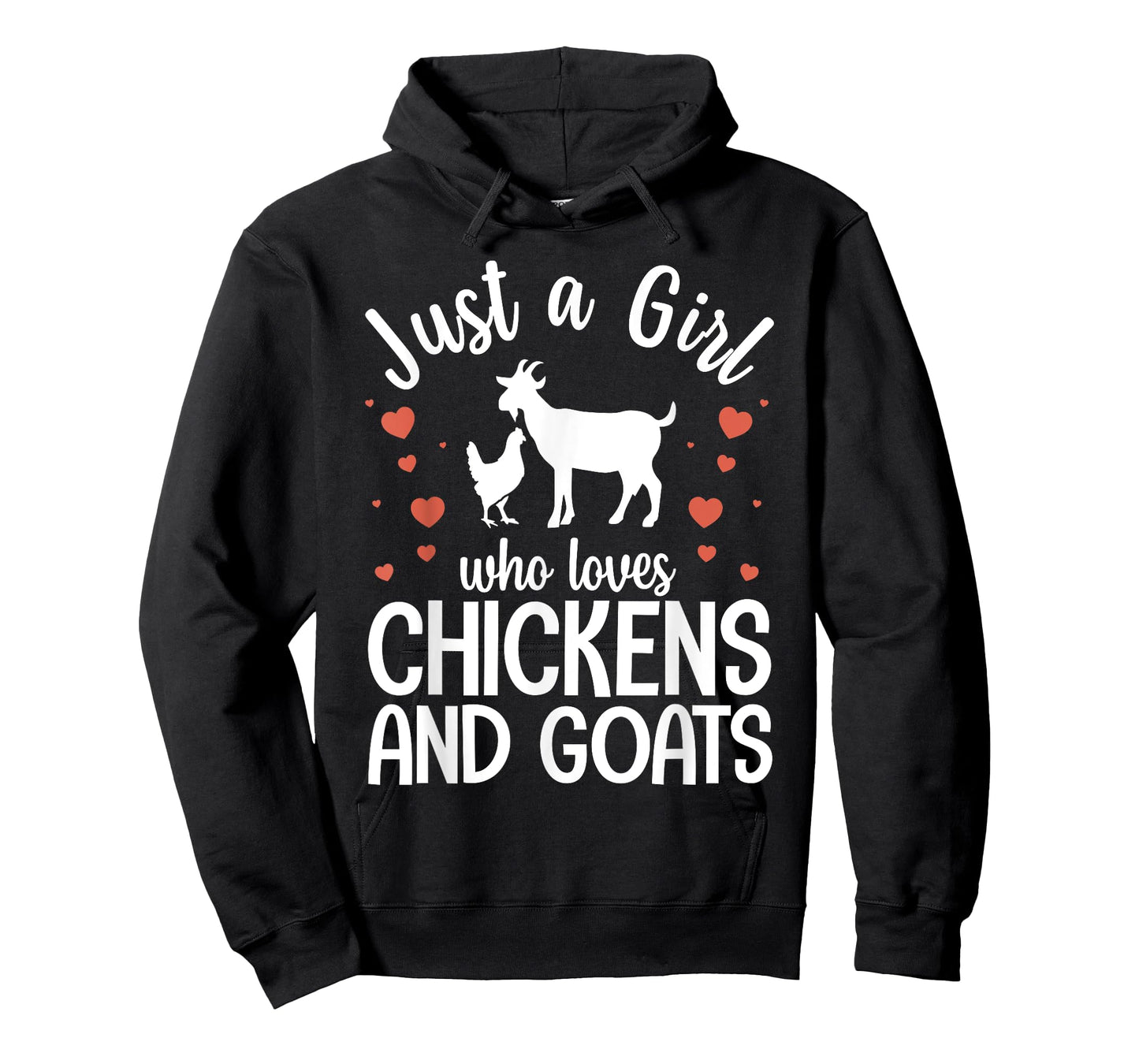 Cool Chicken Goat Design For Women Girls Pygmy Goat Lover T-Shirt