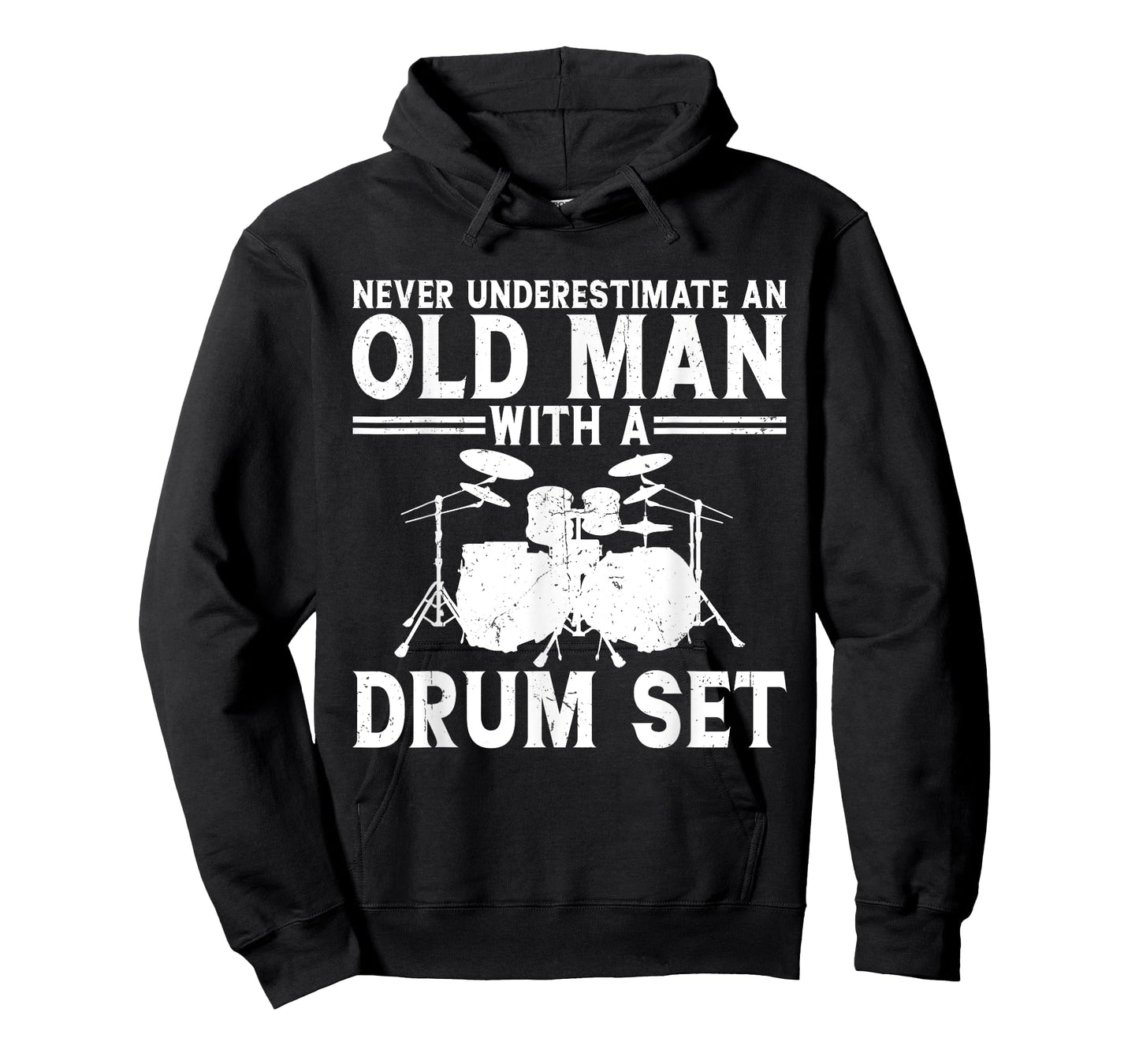 Cool Drummer Art Men Dad Drum Set Player Drum Kit Musician T-Shirt