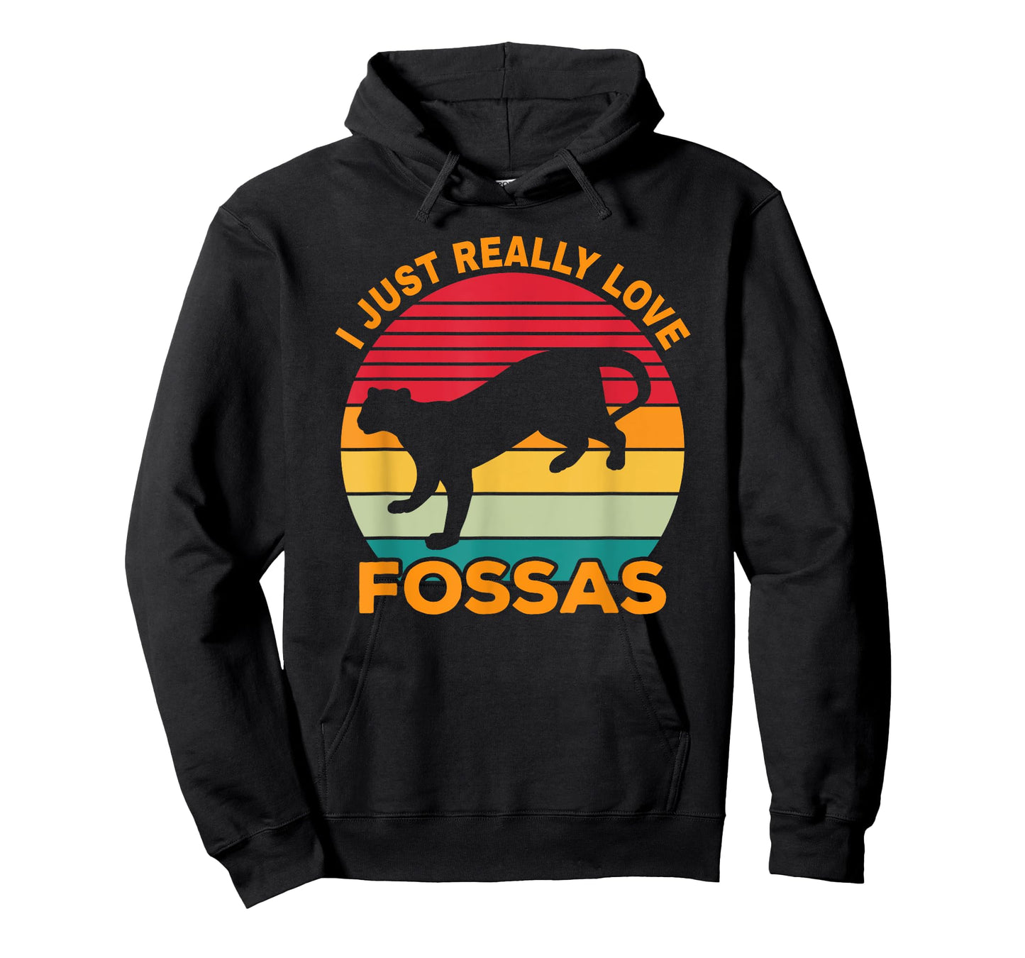 Fossa Retro Vintage | Cute Carnivore Saying | Madagascar Cat Men Women T-Shirt