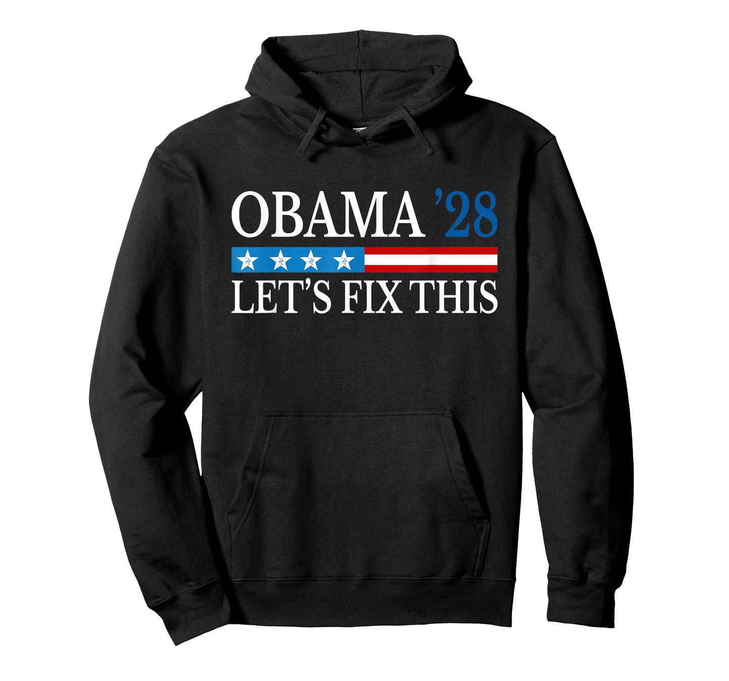 Obama 2028 Let's Fix This Obama 48th President USA Flag T-Shirt