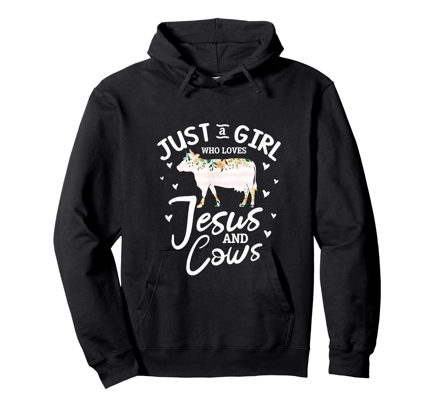 Cow Jesus Christian Just A Girl Who Loves Jesus and Cows T-Shirt