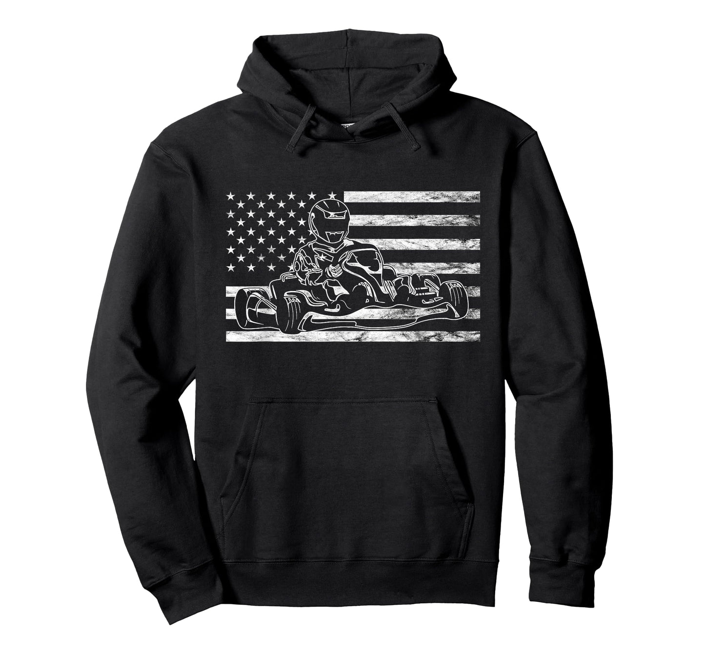 American Go Kart Racing USA Gokart Driver Go Cart Racer T-Shirt