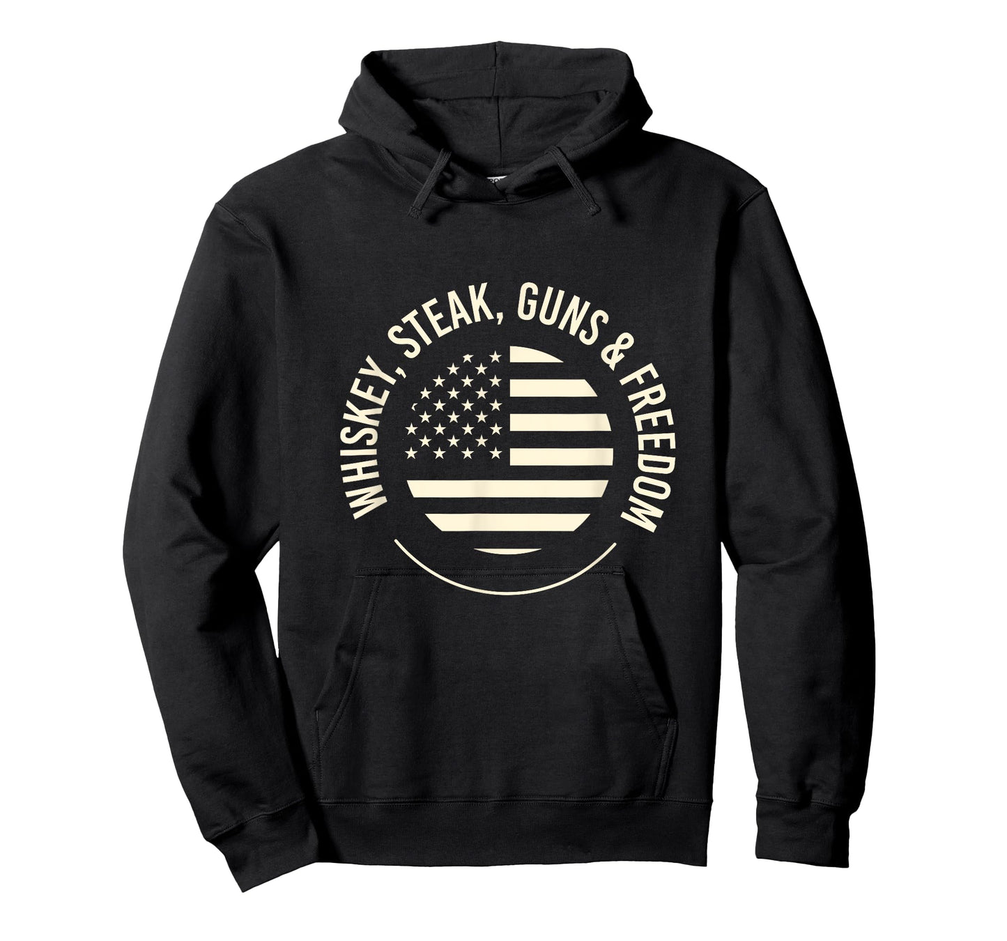 Whiskey Steak Guns Freedom Patriotic Flag T-Shirt