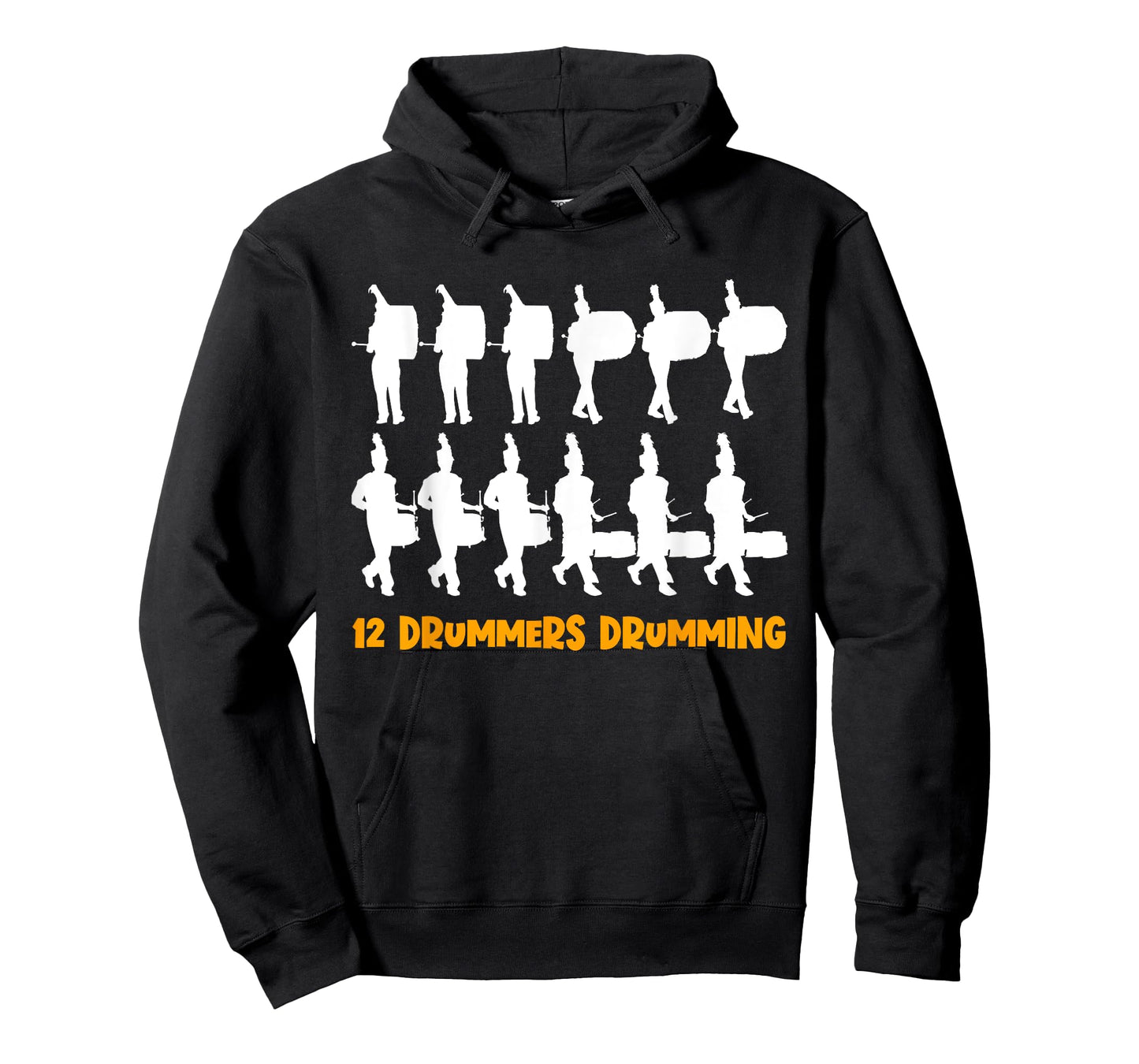 12 Drummers Drumming Christmas Drumline Marching Band Geek T-Shirt