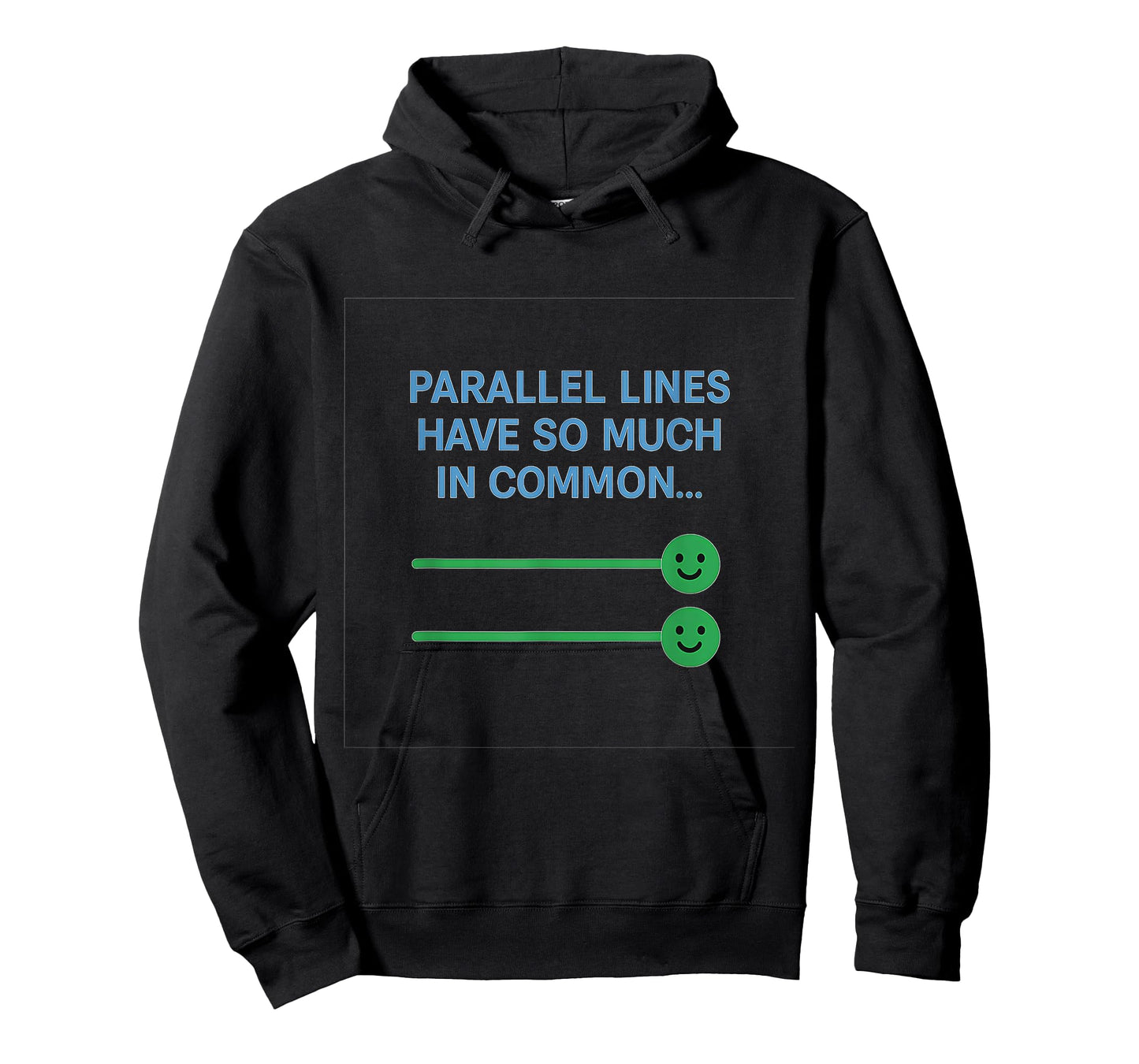 Parallel Lines Have So Much in Common Math Pun Graphic T-Shirt