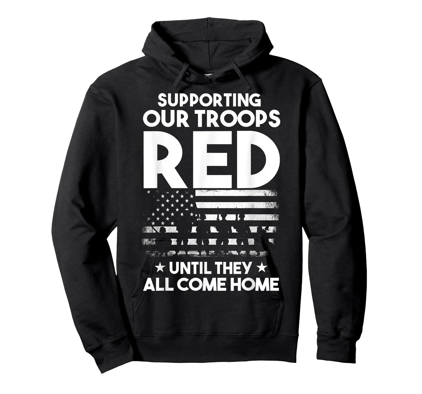 Red Friday Military Shirt Supporting Our Troops Patriotic T-Shirt for Women Kids Men