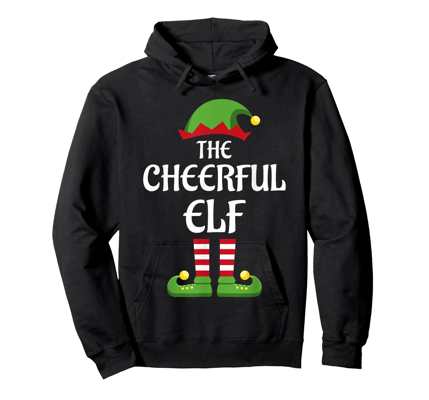Cheerful Elf Family Matching Group Christmas T-Shirt