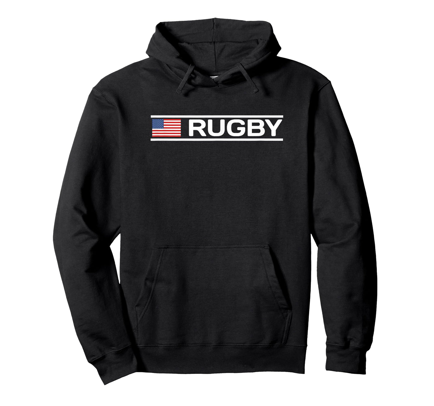 Rugby Text with USA Flag T-Shirt