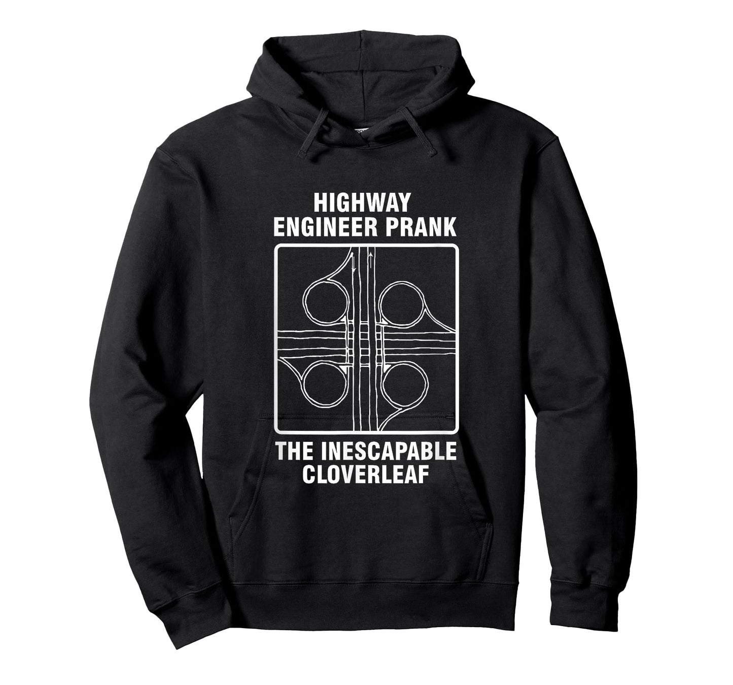 Civil Engineer Highway Prank Cloverleaf Engineering T-Shirt