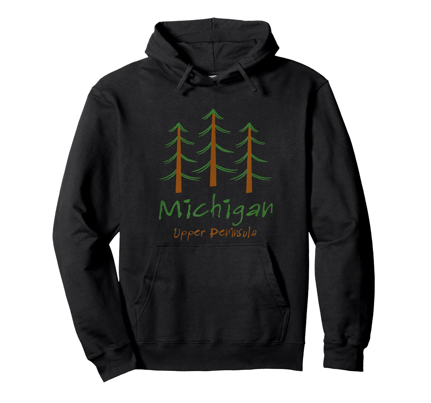 Michigan - Upper Peninsula - Minimalist Trees - Stylish T-Shirt