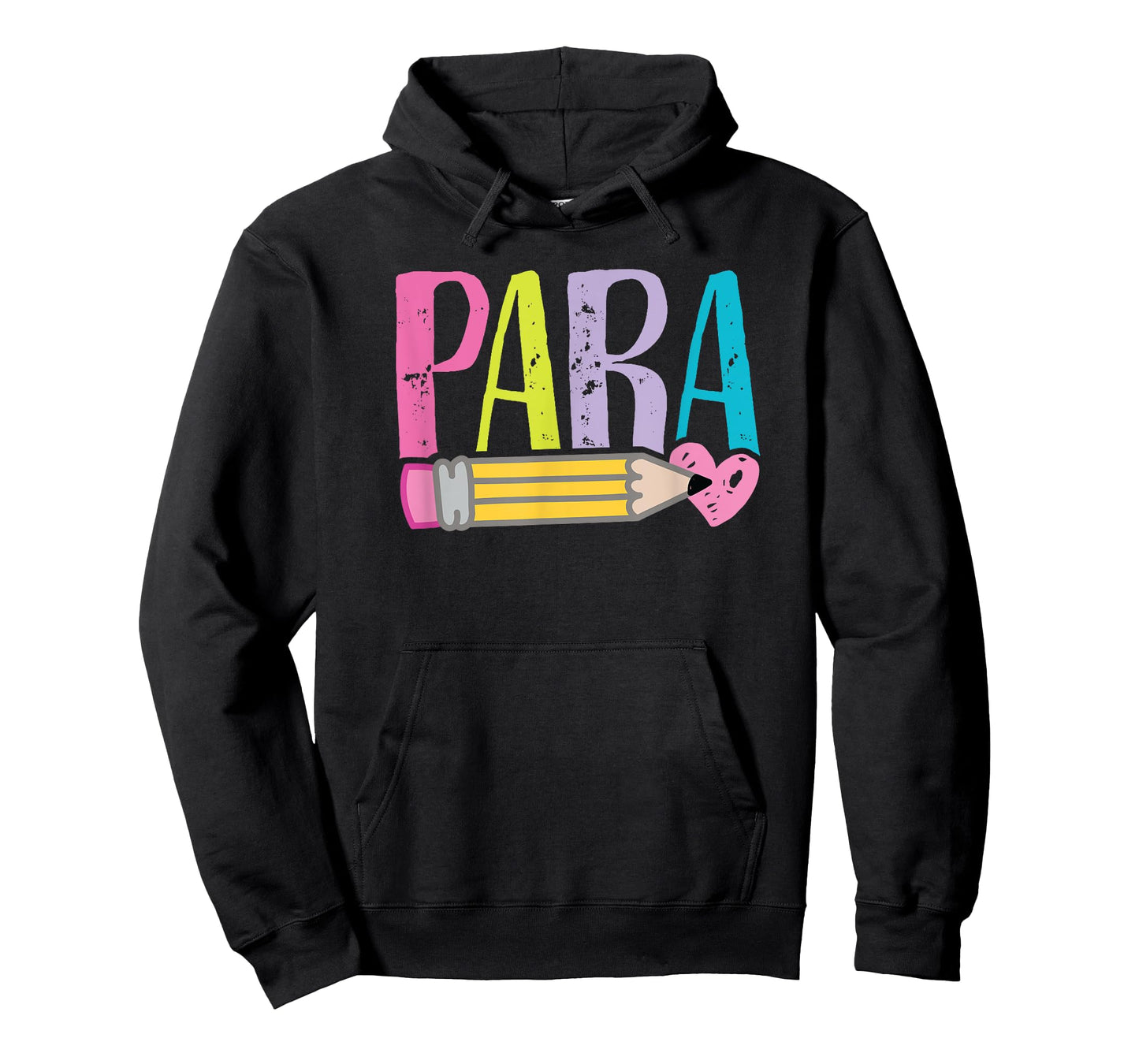 Colorful para Teacher - Paraprofessional Cute Pencil T-Shirt