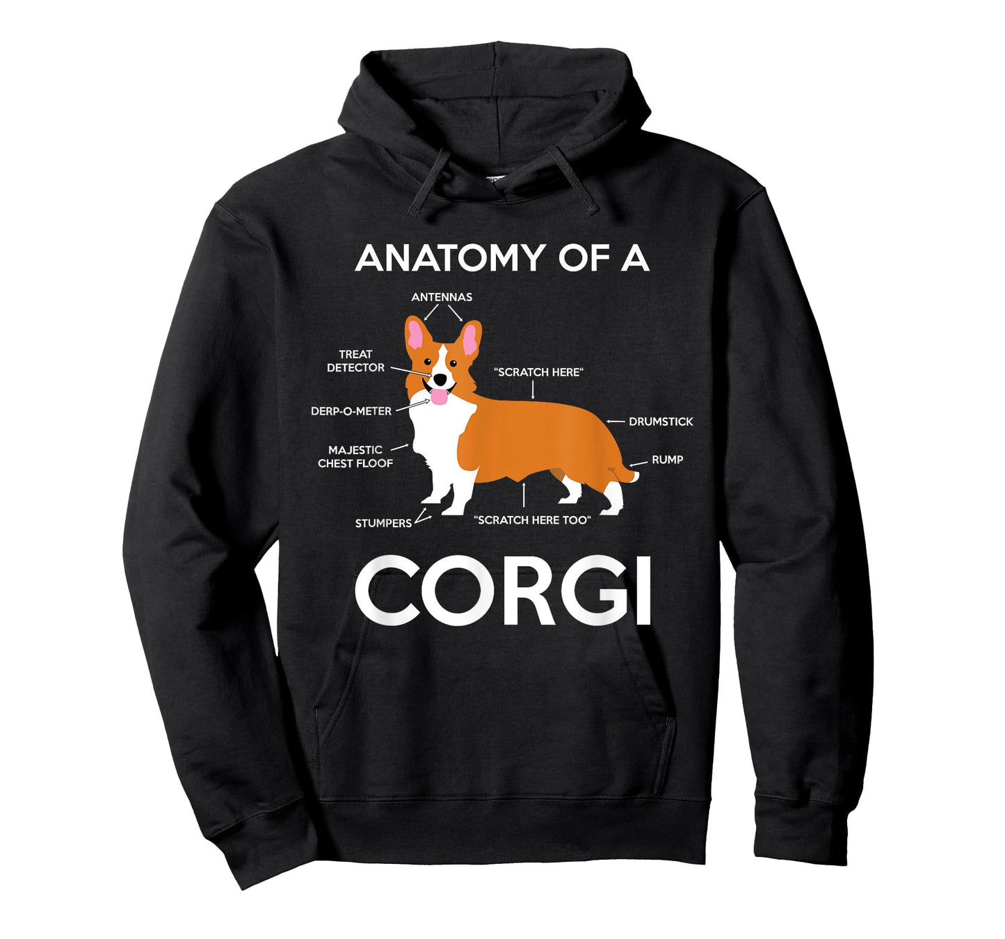 Anatomy Of A Corgi Funny Corgis Dog Puppy Nerd Biology Dogs T-Shirt