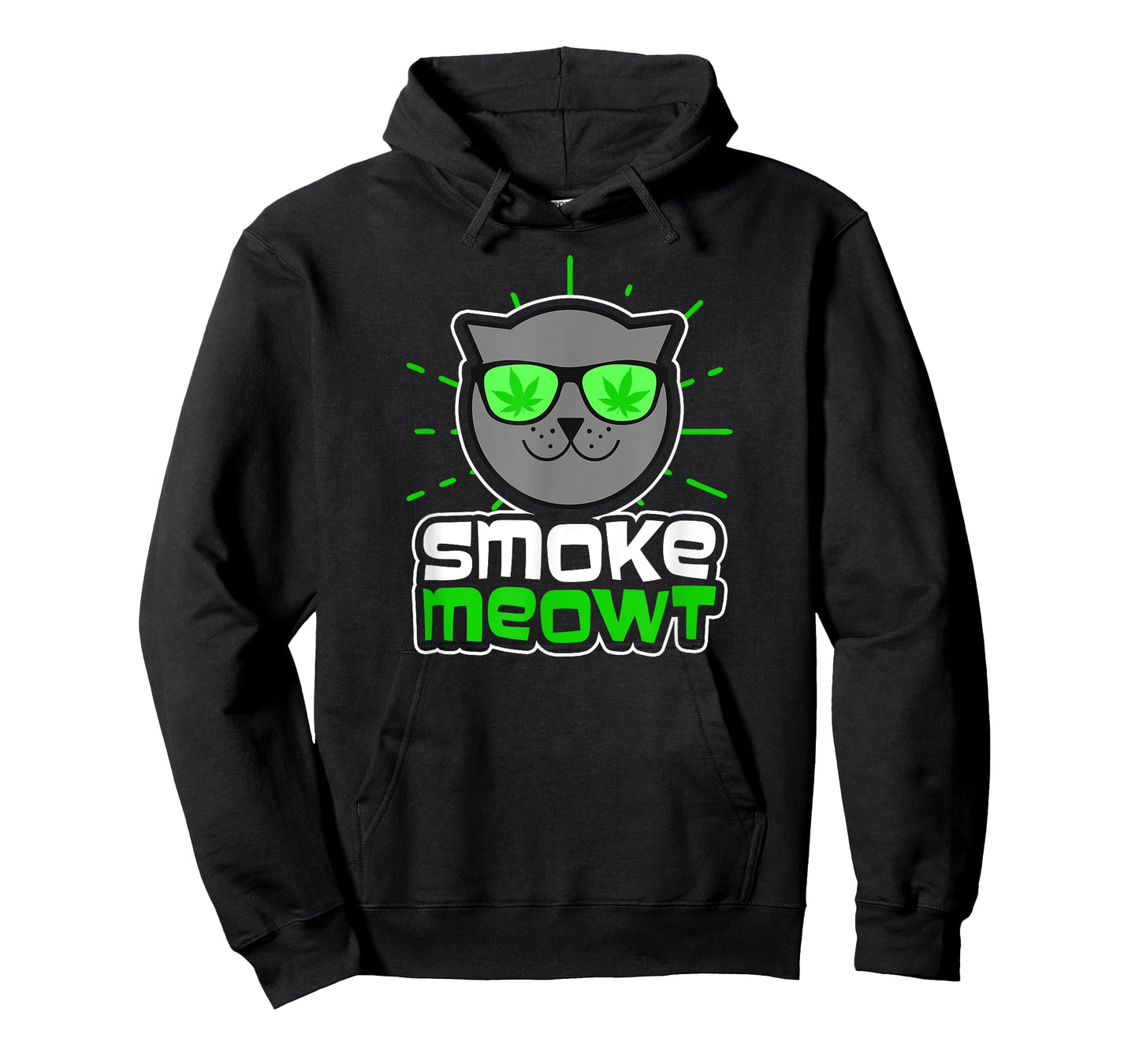 Cat Weed Design Smoke Meowt Gift Men Women T-Shirt
