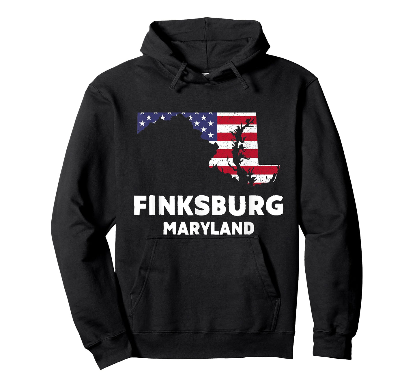 Distressed Patriotic USA Flag Finksburg, Maryland T-Shirt