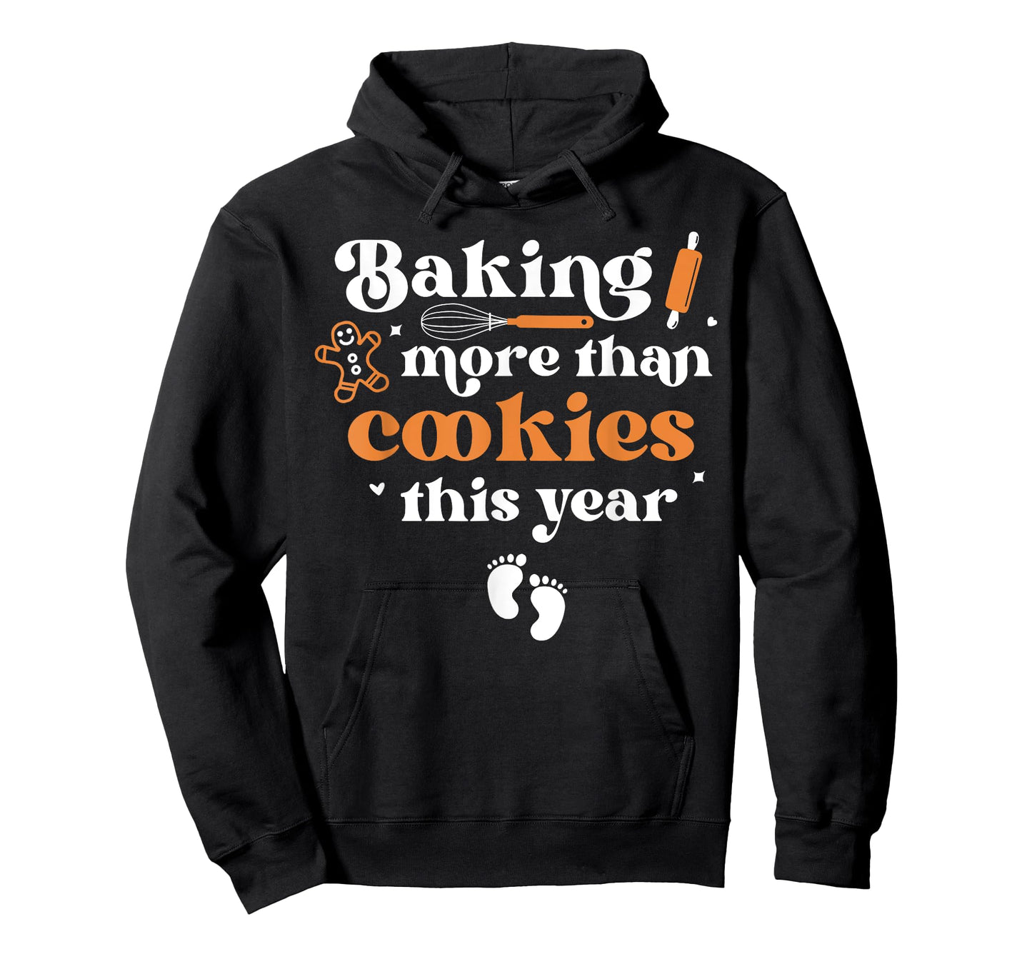 Baking More Than Cookie This Year Christmas Baby Annoucement T-Shirt