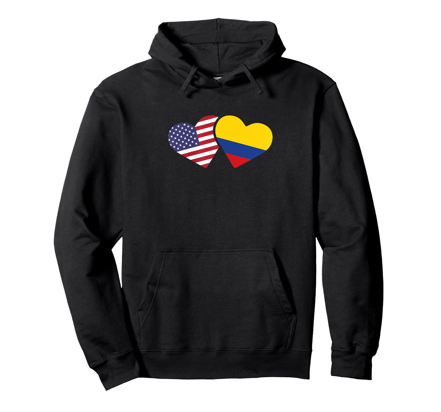 USA Colombia Flag Heart T Shirt Colombian American Love Gift T-Shirt