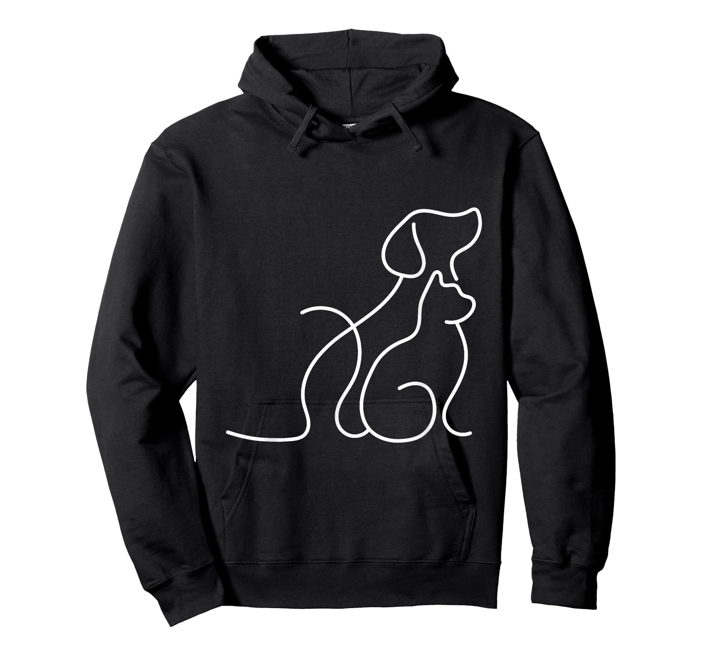 Dog Puppy and Baby Cat Heart - Animal Dog & Cat Heart T-Shirt