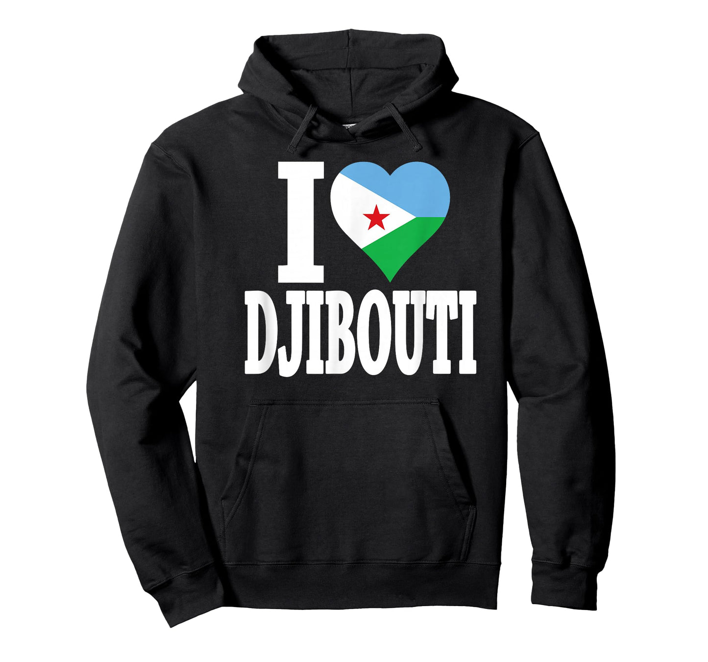 Djibouti pride I love Djibouti flag Africa t-shirt T-Shirt