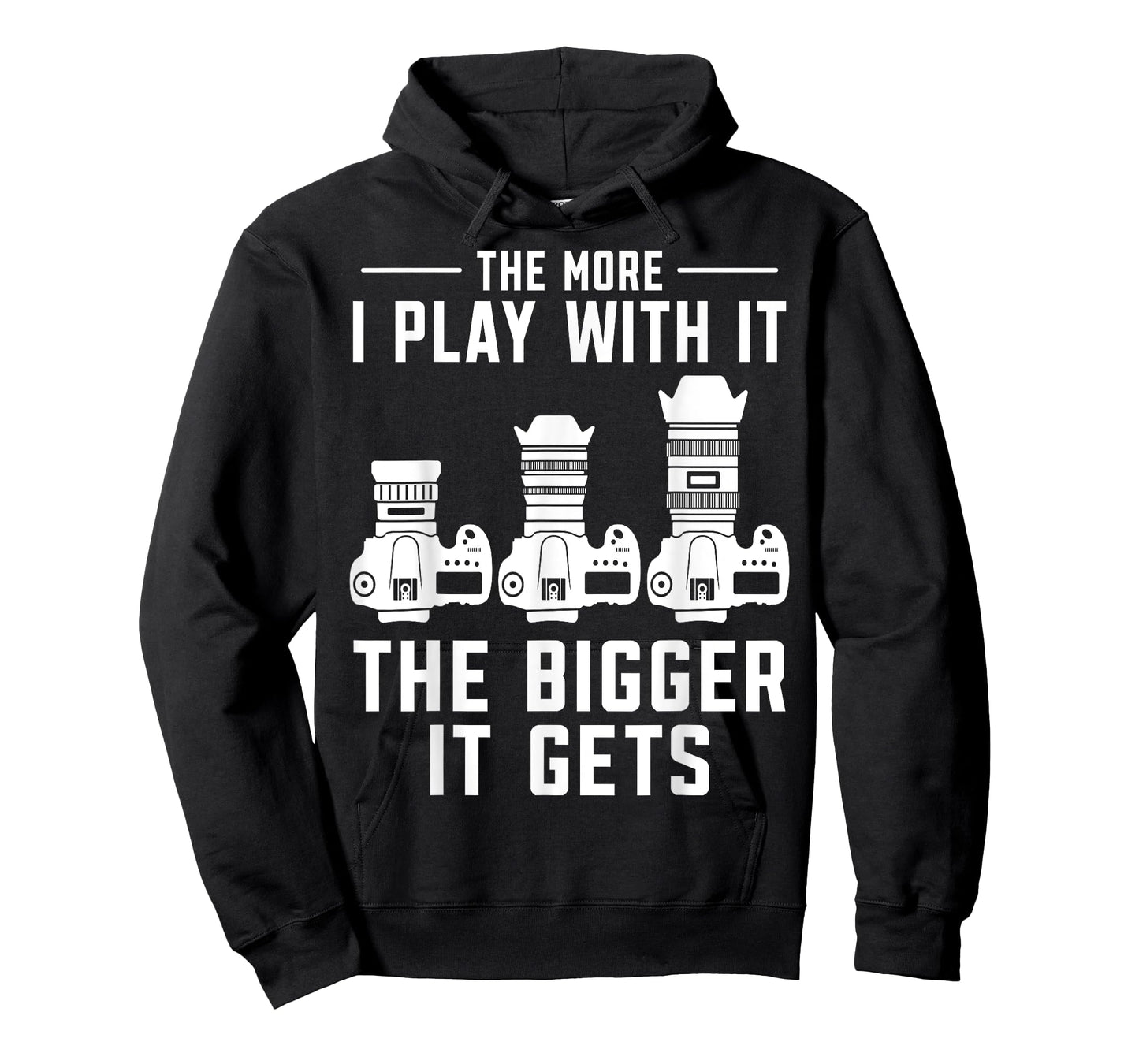 The more i play with it the bigger it gets photograph Camera T-Shirt