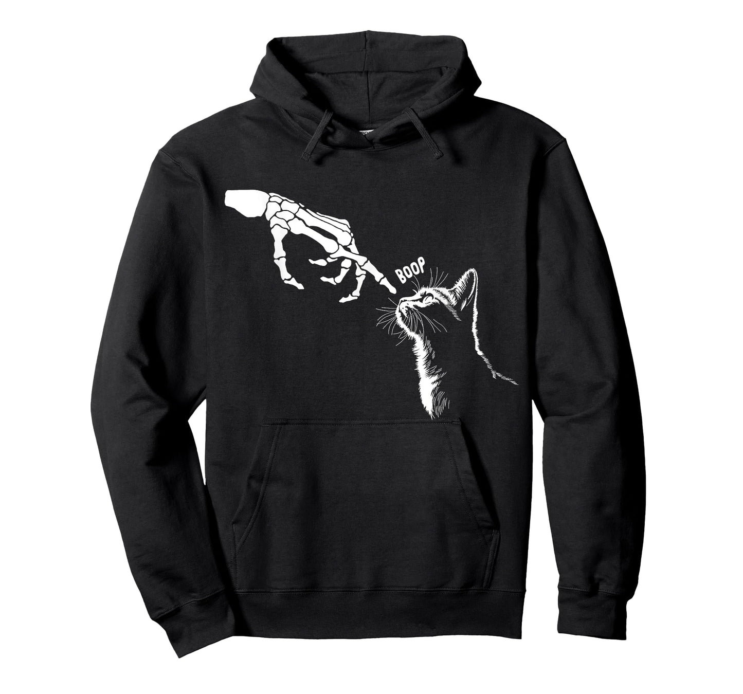 Cat Boop Halloween Kitten Funny Skeleton Cat Lover Halloween T-Shirt