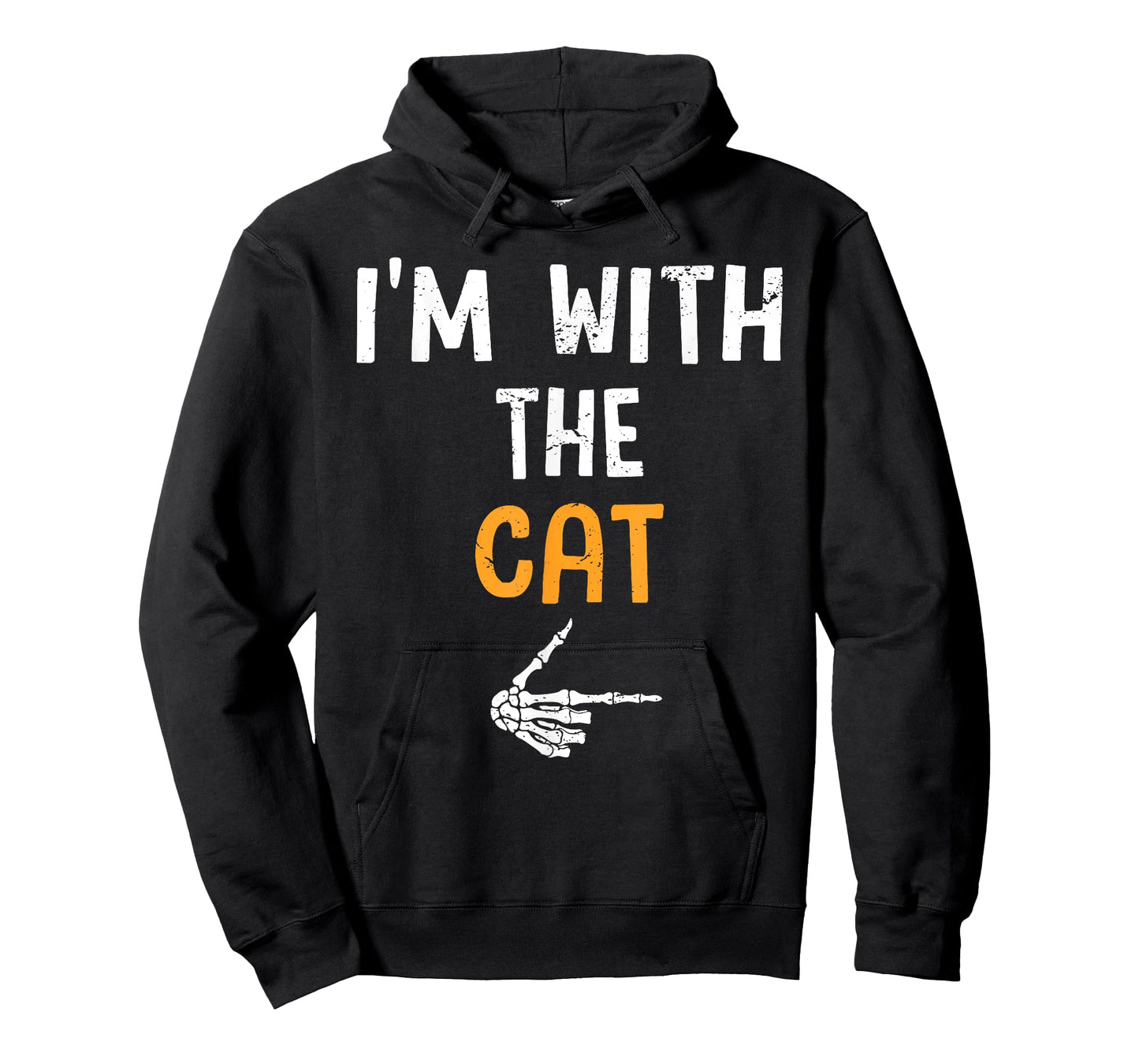 I'm with The Cat Costume Halloween Matching Couple T-Shirt
