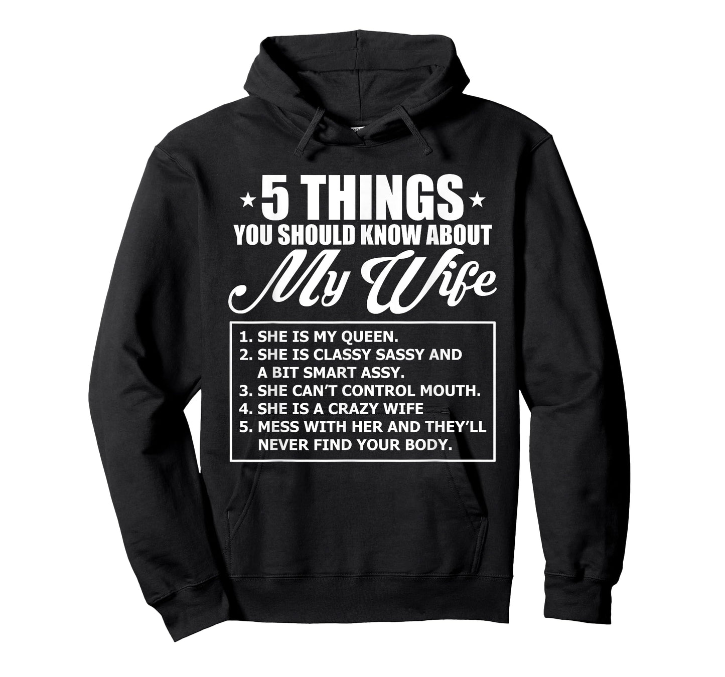 5 Things You Should Know About My Wife T-Shirt