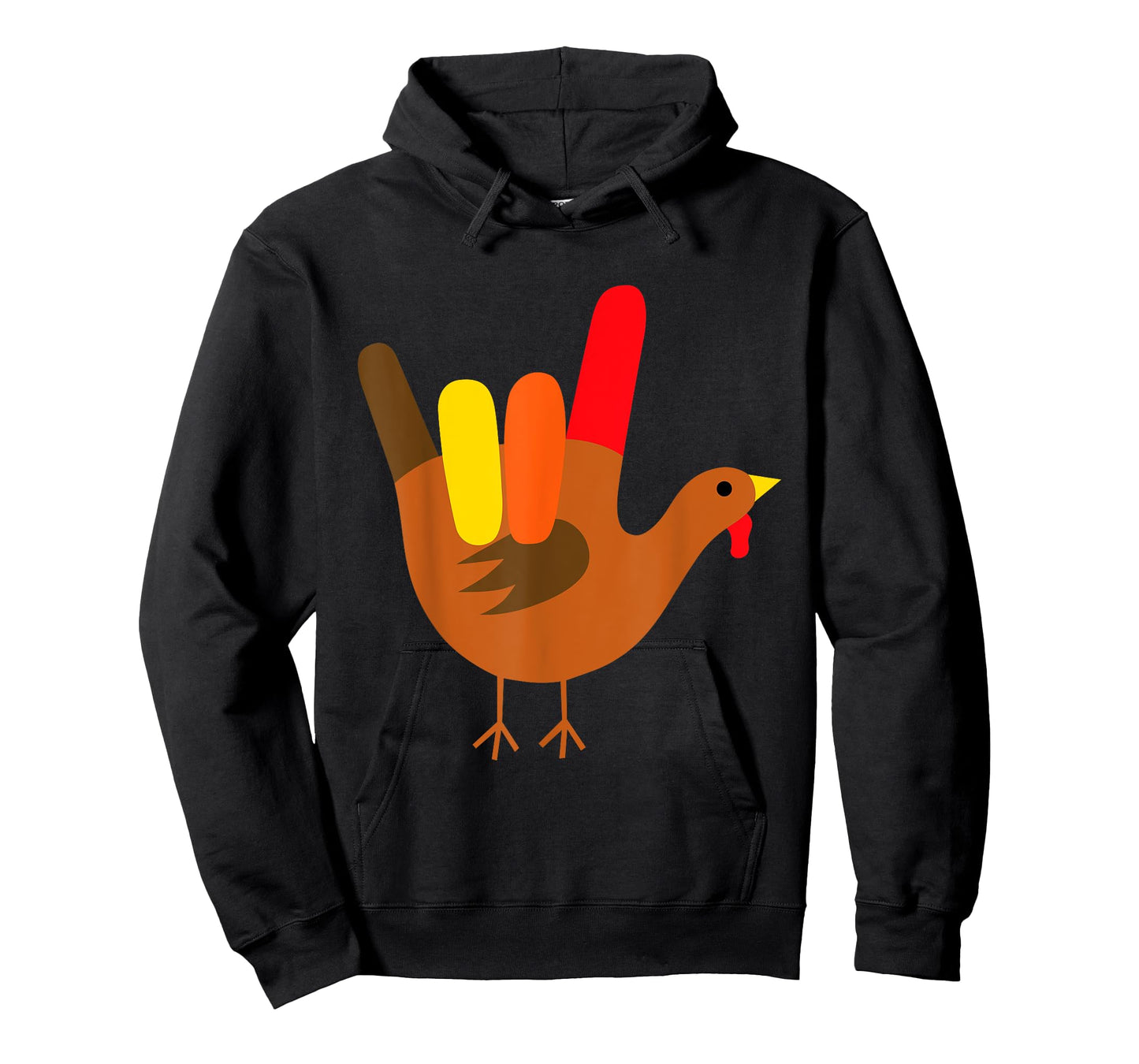 American Sign Language I Love You Thanksgiving Turkey T-Shirt