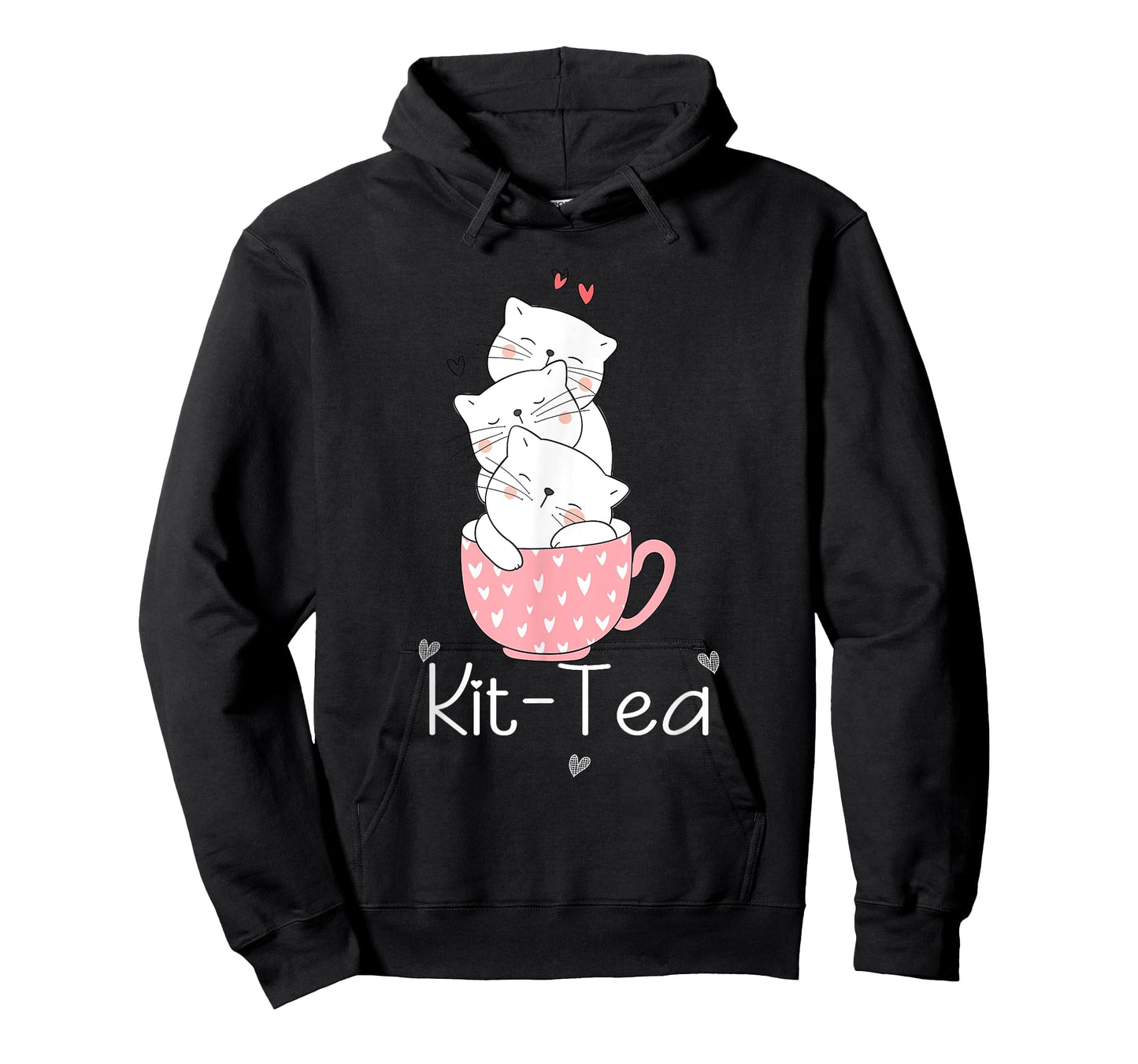 Kit Tea Gift Cat Lover Gift Funny Animal Love T-Shirt Cool T-Shirt for Men Women Girls Kids
