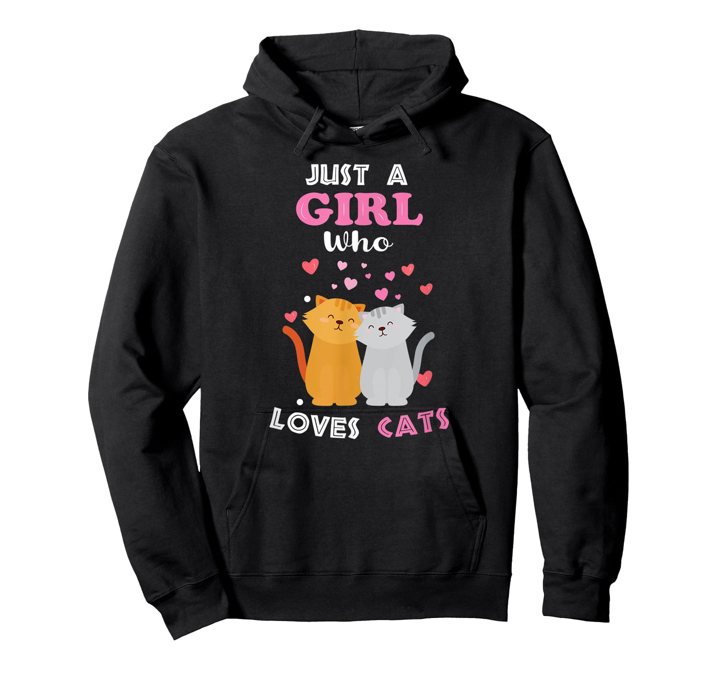 Just a Girl Who Loves Cats - Funny Cat Lover Girl T-Shirt