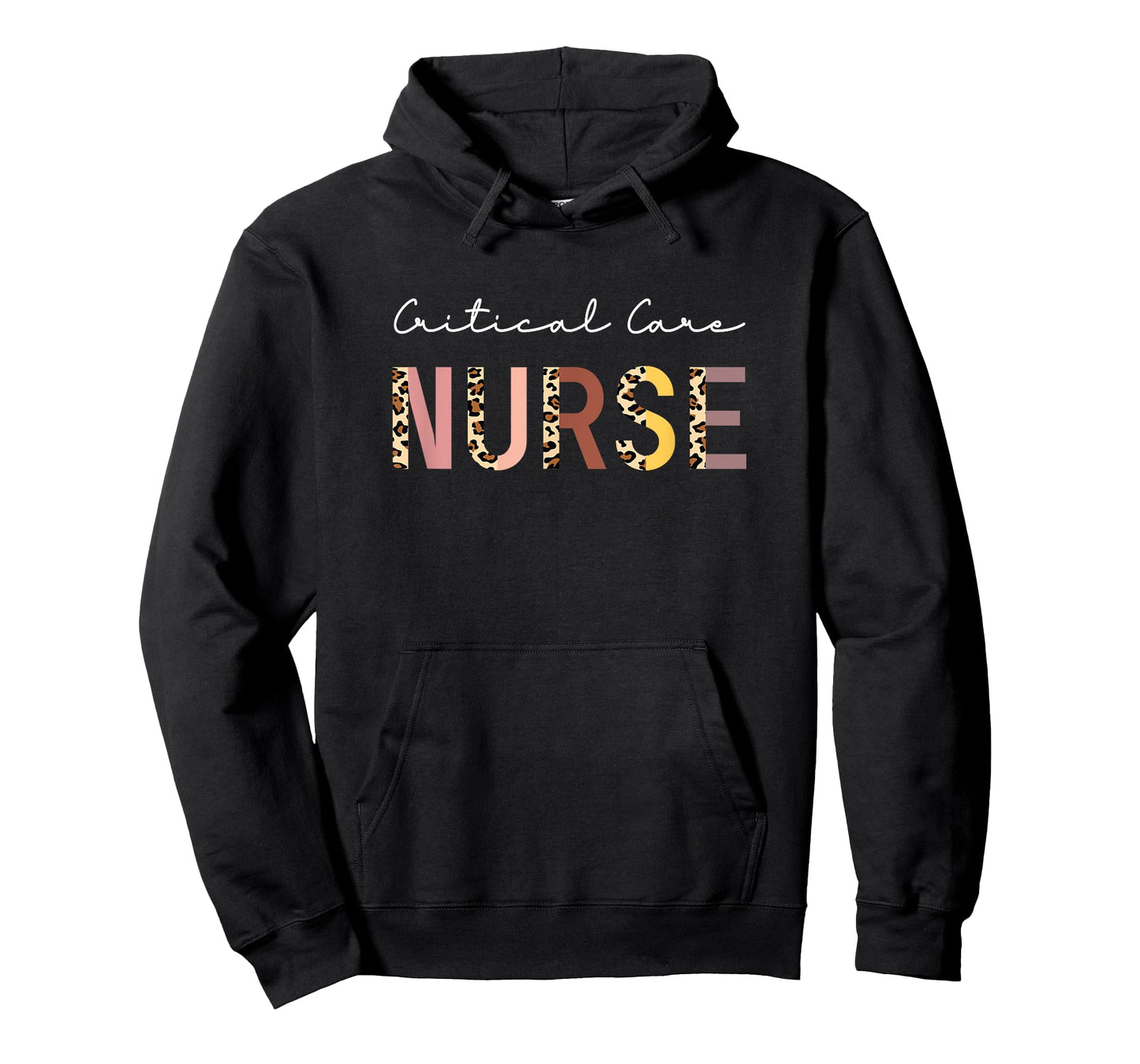 Critical Care Nurse ICU Nurse Intensive Care Nursing Leopard T-Shirt
